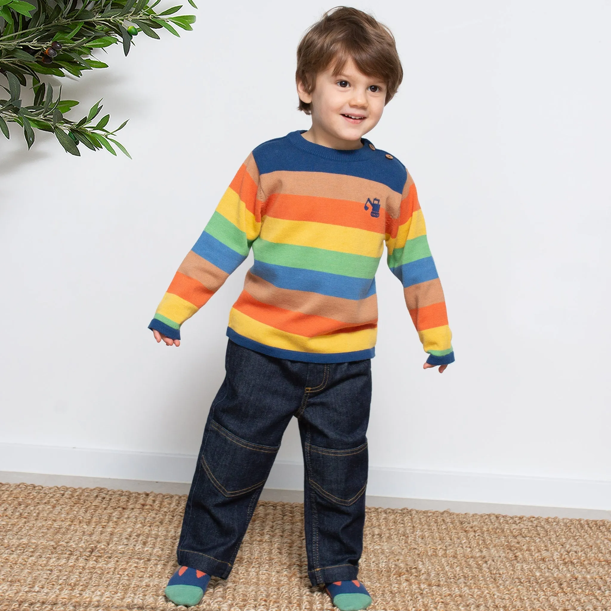 Digger stripe jumper