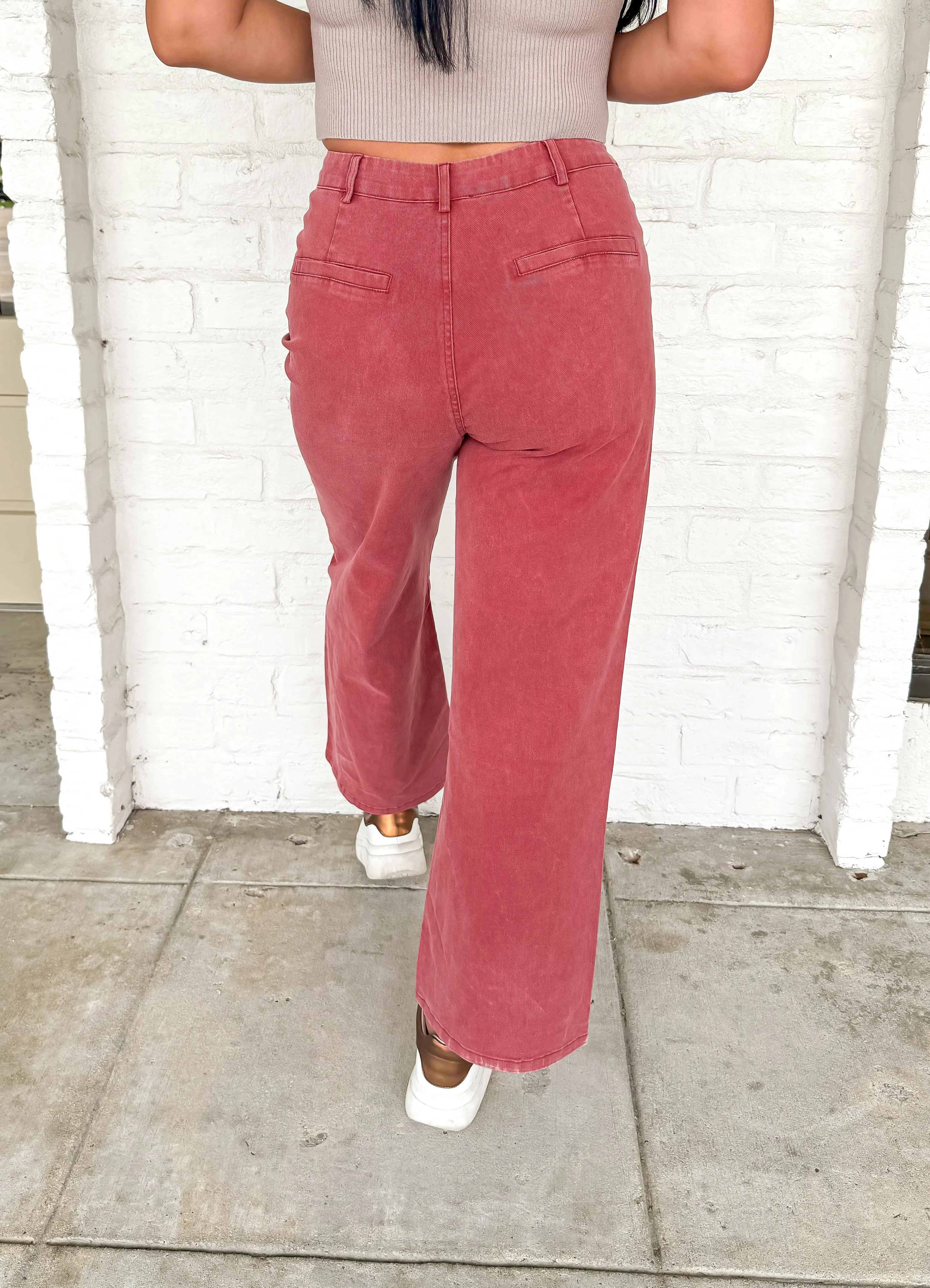 Dine In Style Pants Rust