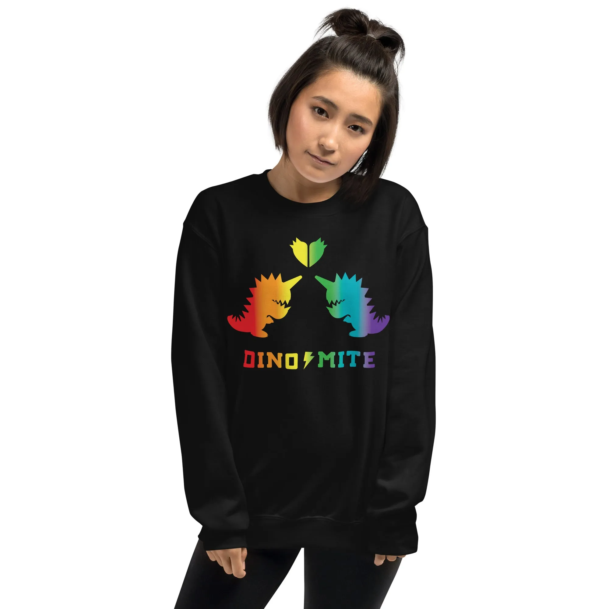 Dinomite Pride Sweatshirt Black/Rainbow