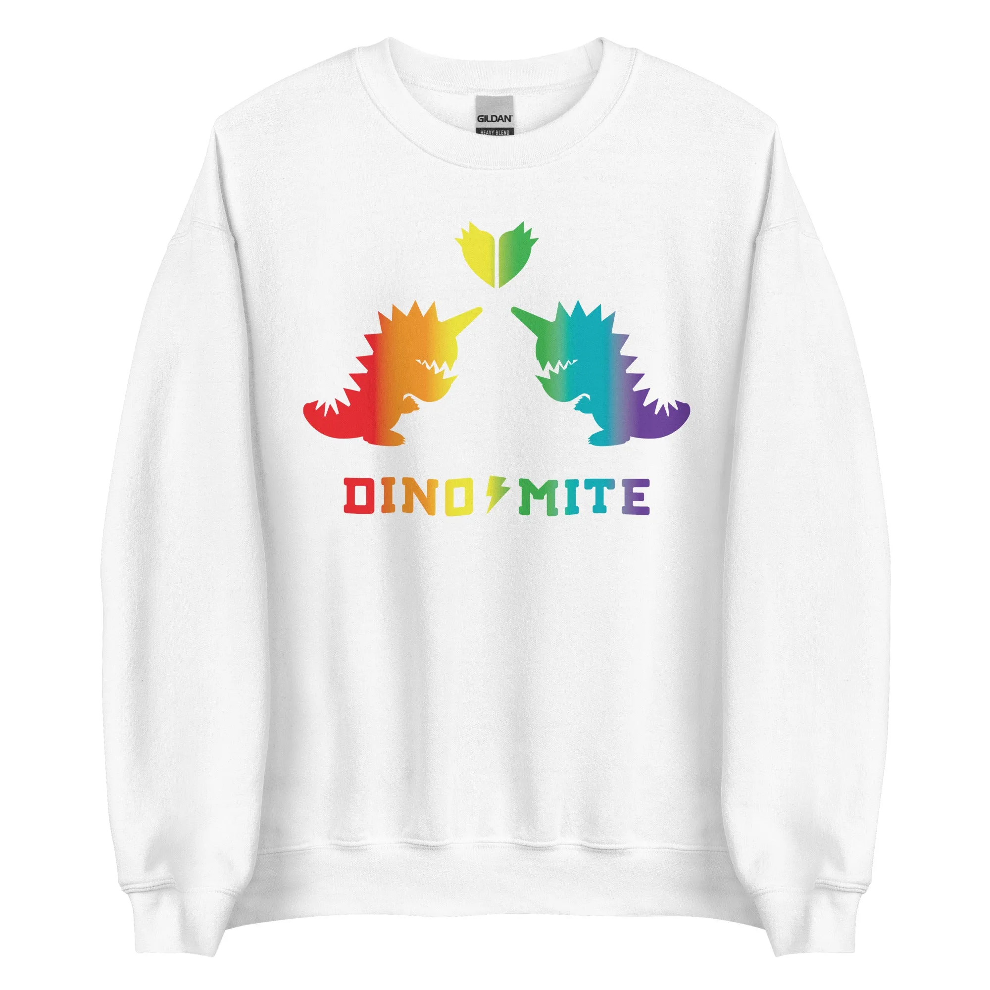 Dinomite Pride Sweatshirt White/Rainbow