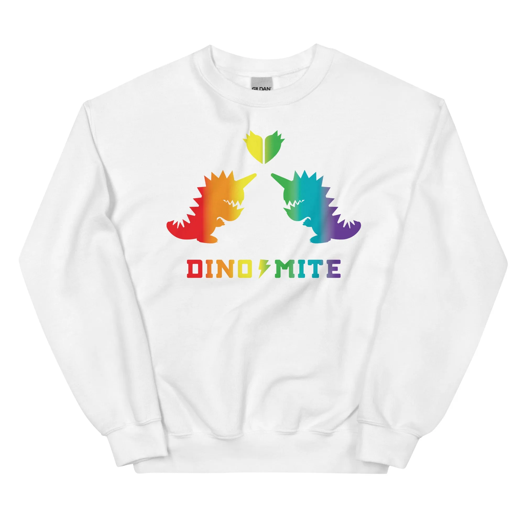 Dinomite Pride Sweatshirt White/Rainbow