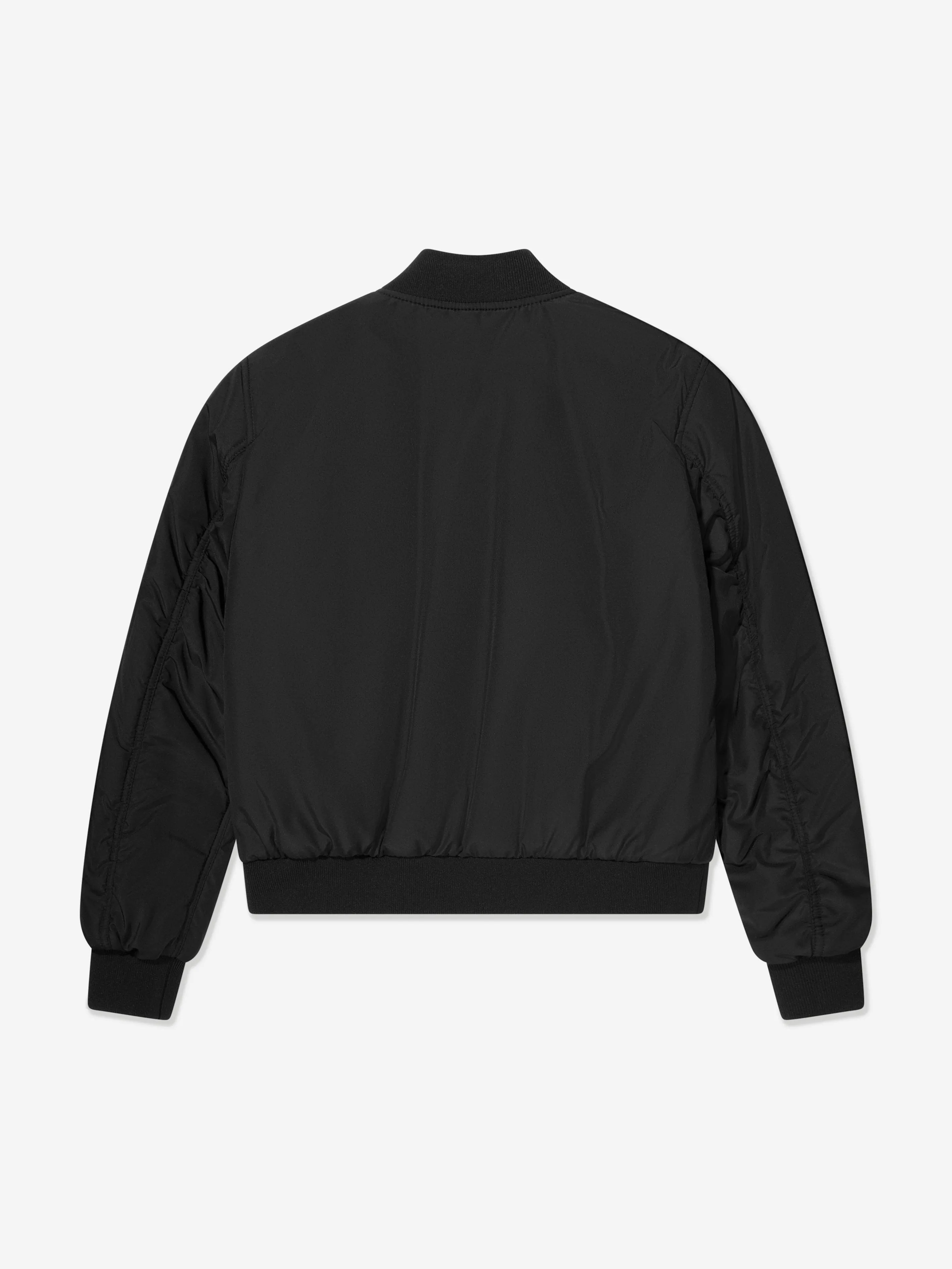 Dolce & Gabbana Boys Logo Bomber Jacket in Black