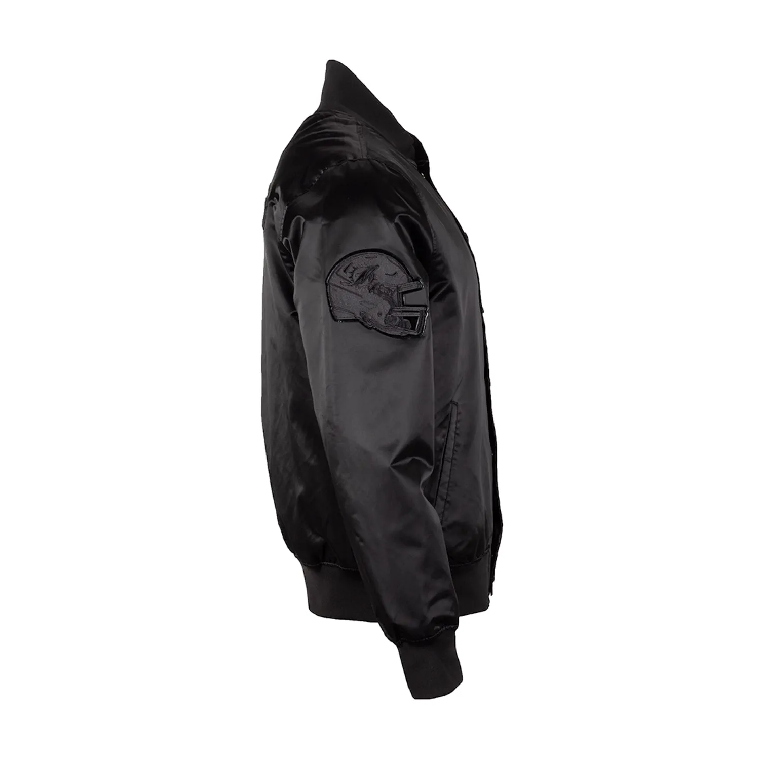 Dolphins Triple Black Satin Jacket - Mens