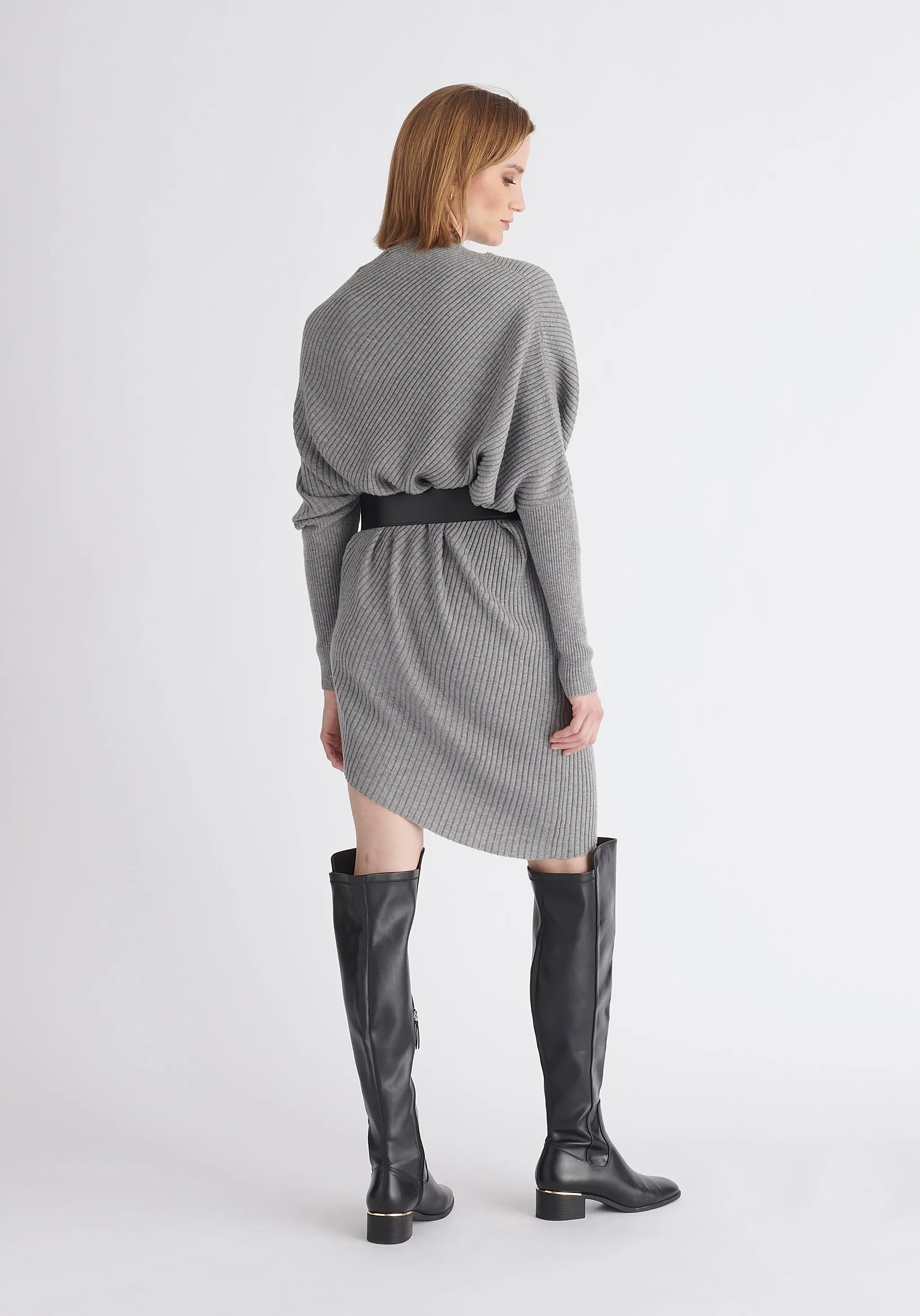 Draped Jumper Dress