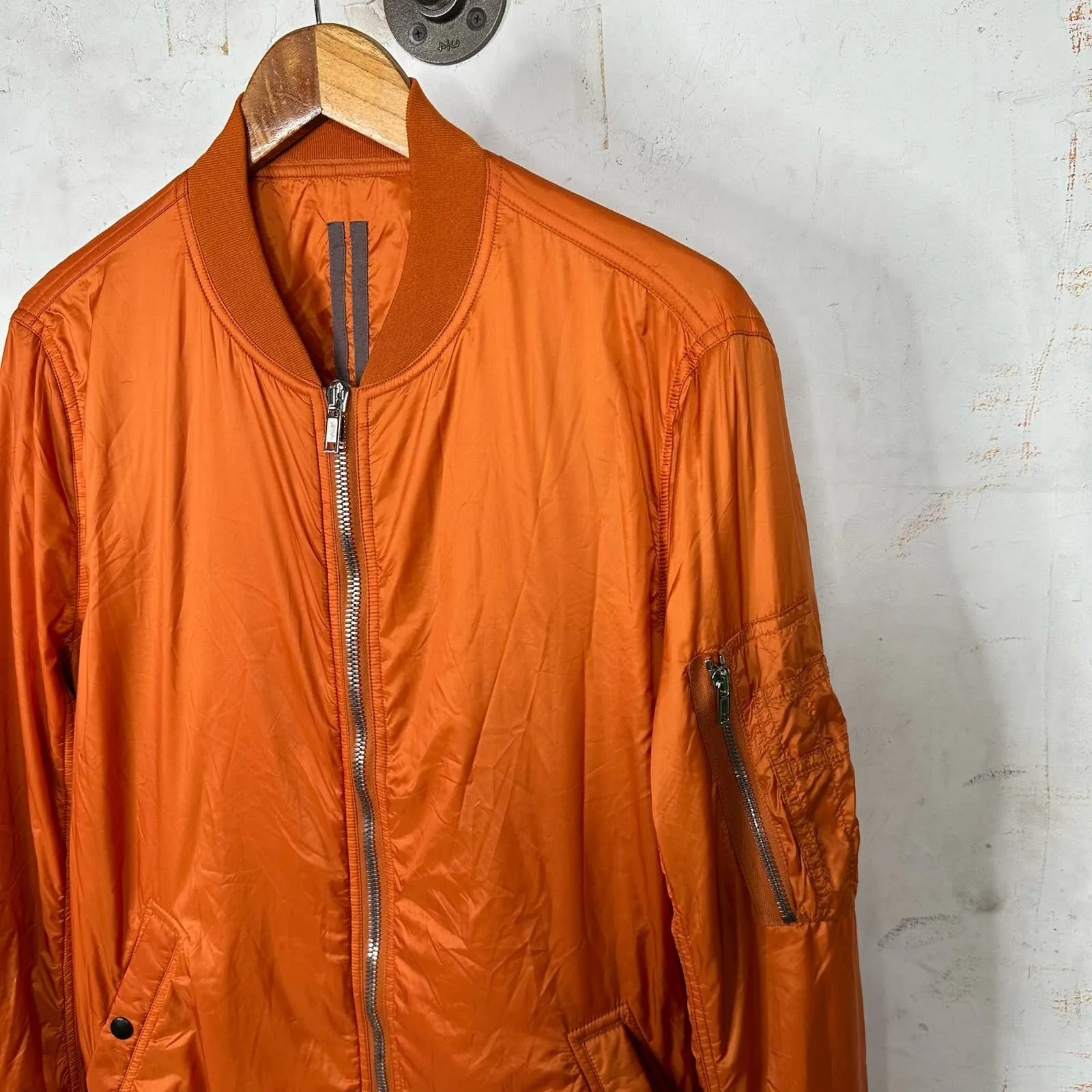 DRKSHDW Orange Nylon Bomber Jacket