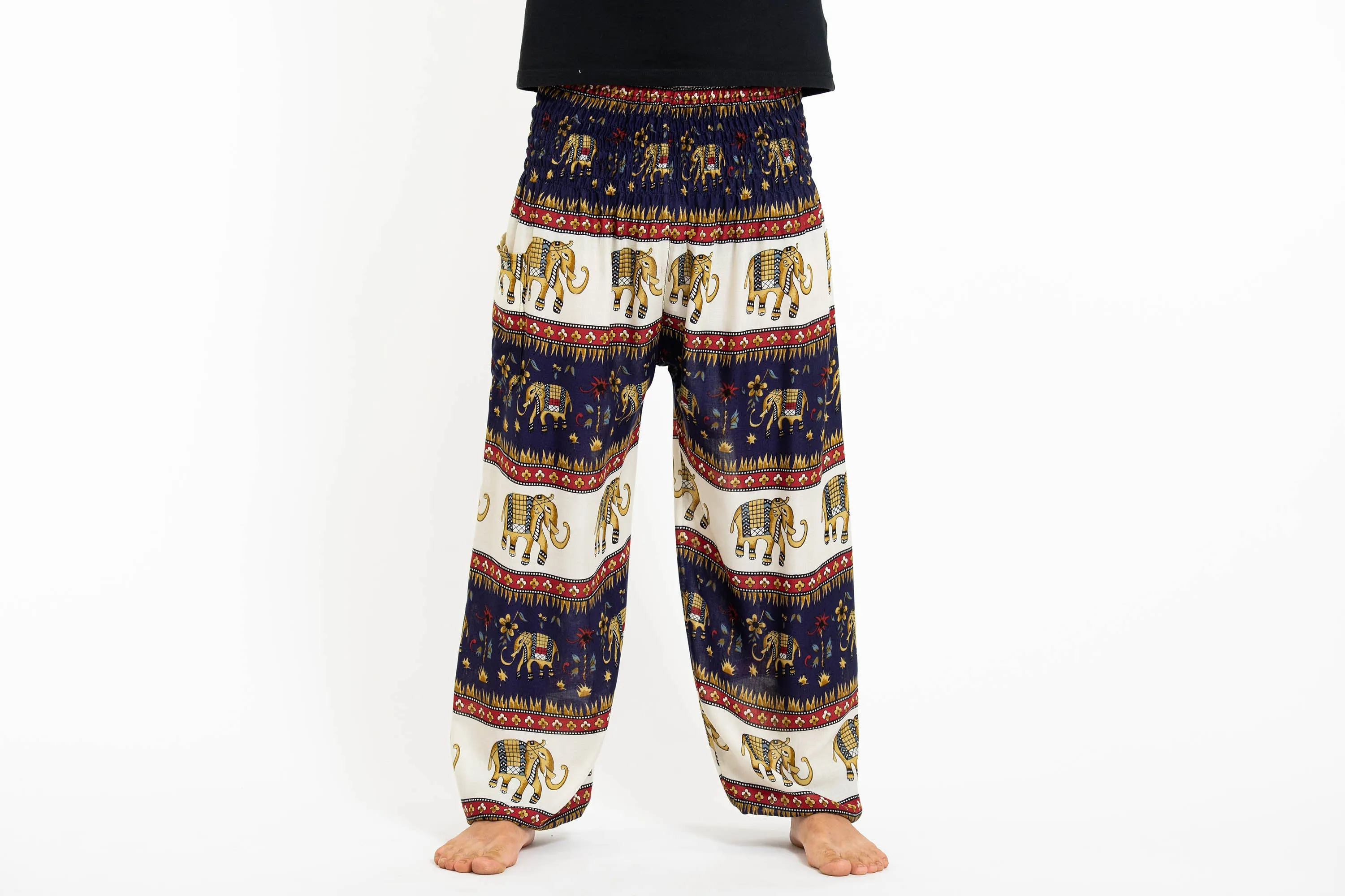 Elephant Bliss Men's Elephant Pants in Navy