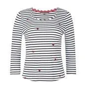 Embroidered Striped Lady Bird Tee Shirt