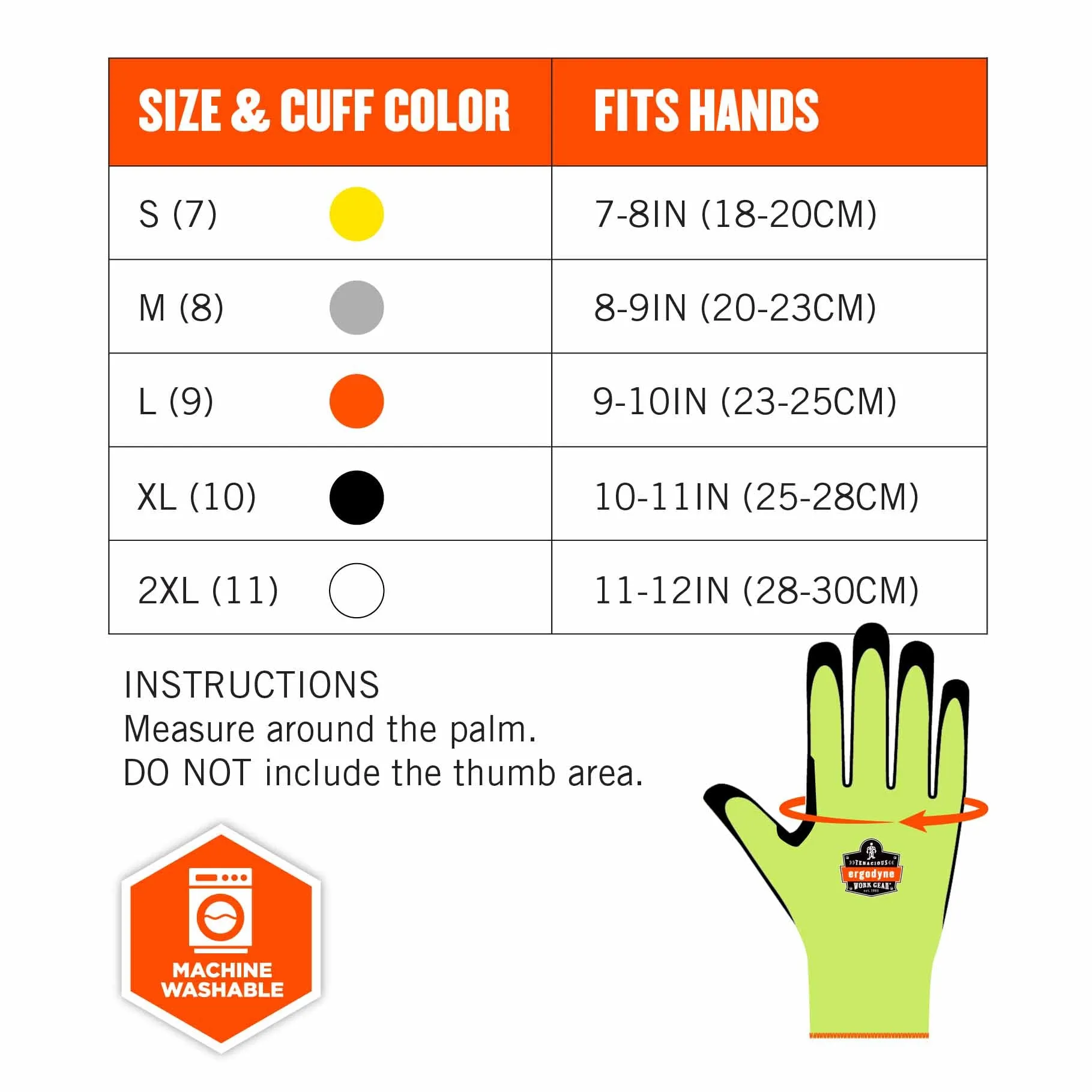 Ergodyne 17823 7041-CASE M Lime ANSI A4 Nitrile-Coated CR Gloves 144-Pair