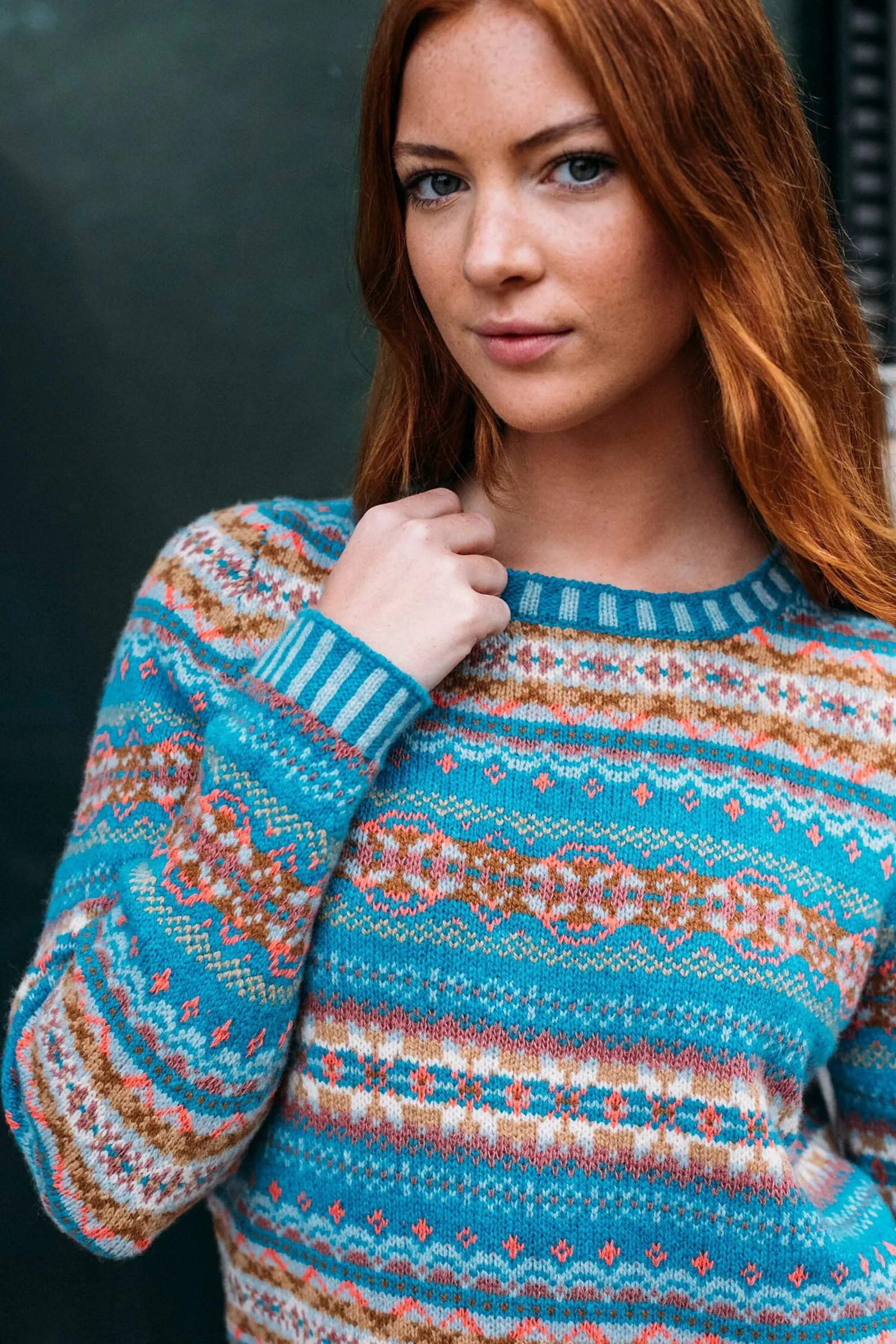 Eribé Kinross Sweater in Topaz and Opal - New Colours