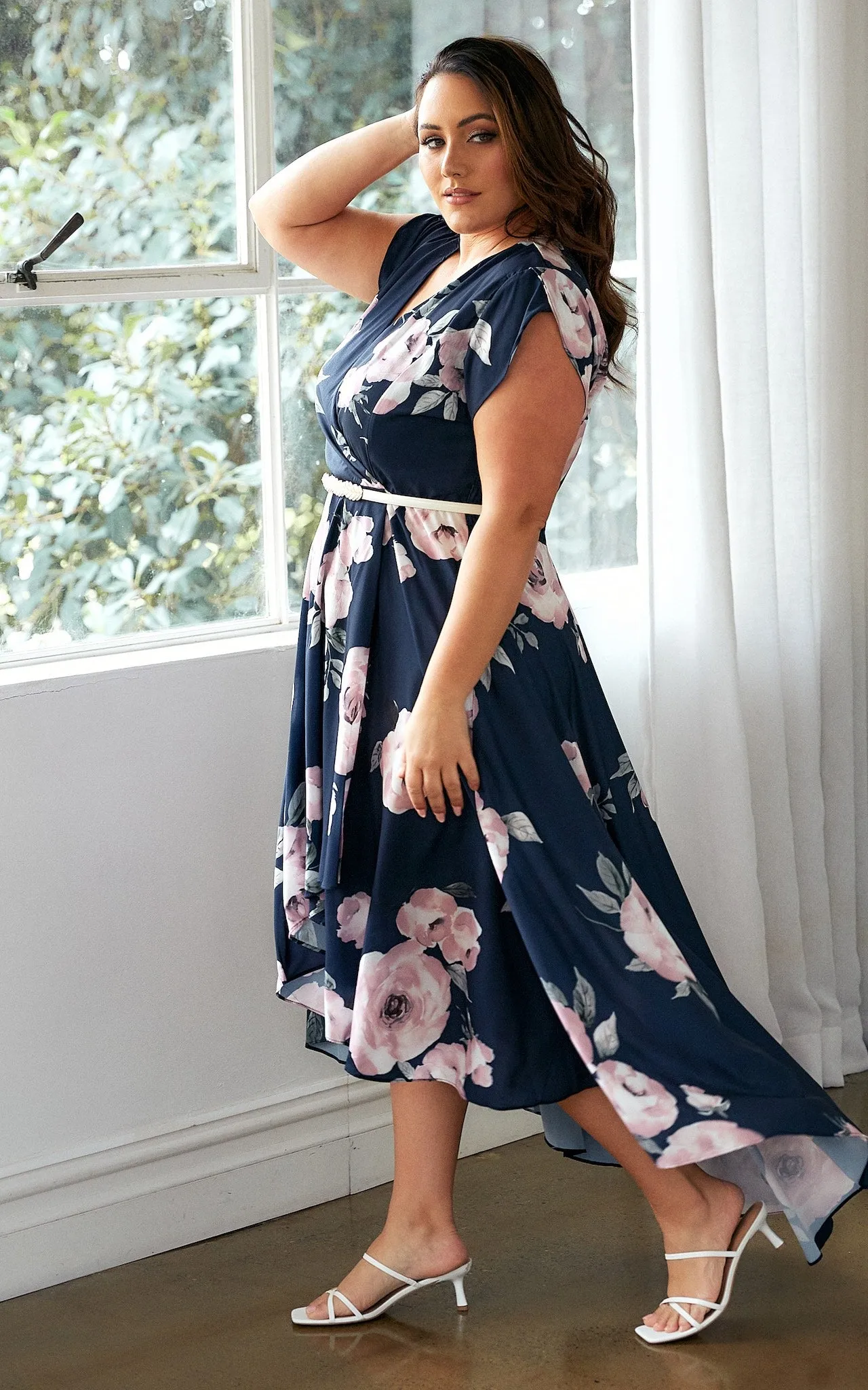 Erin Maxi Dress - Navy Rose