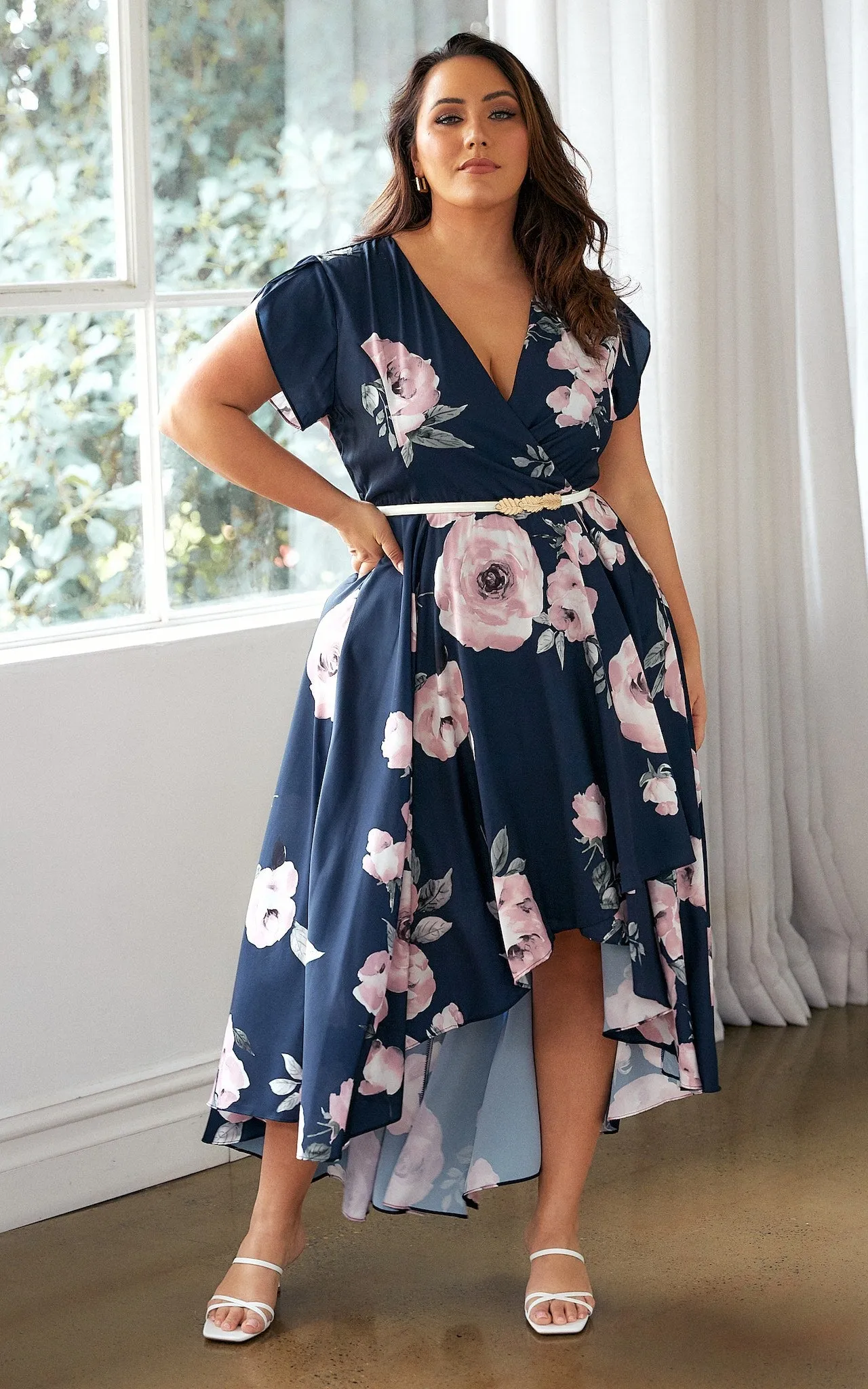 Erin Maxi Dress - Navy Rose