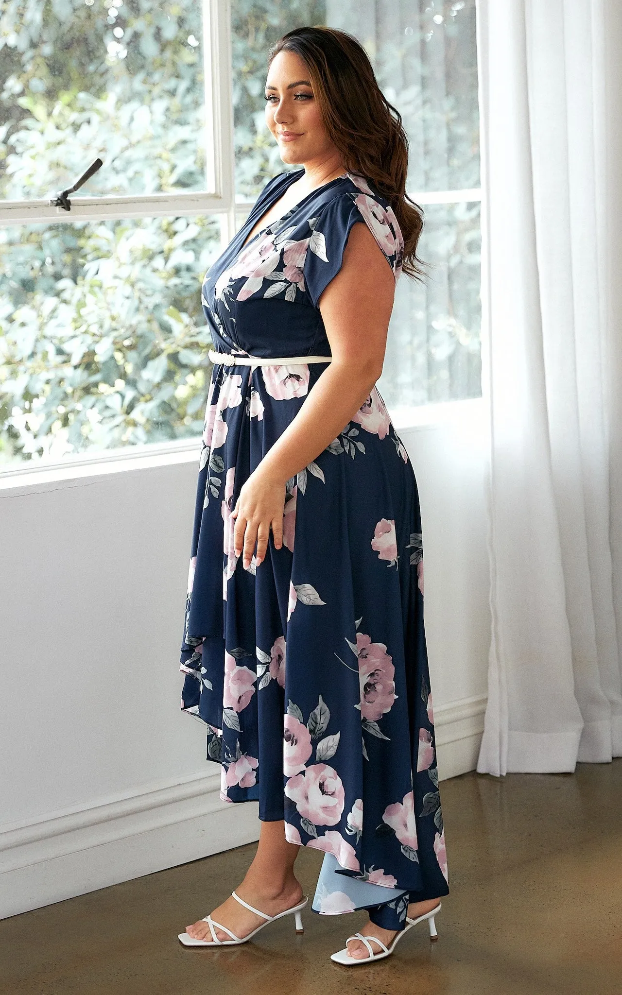 Erin Maxi Dress - Navy Rose