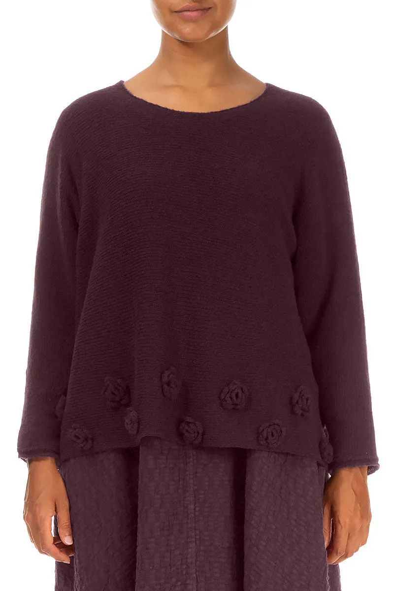 Flowers Mulberry Wool Sweater