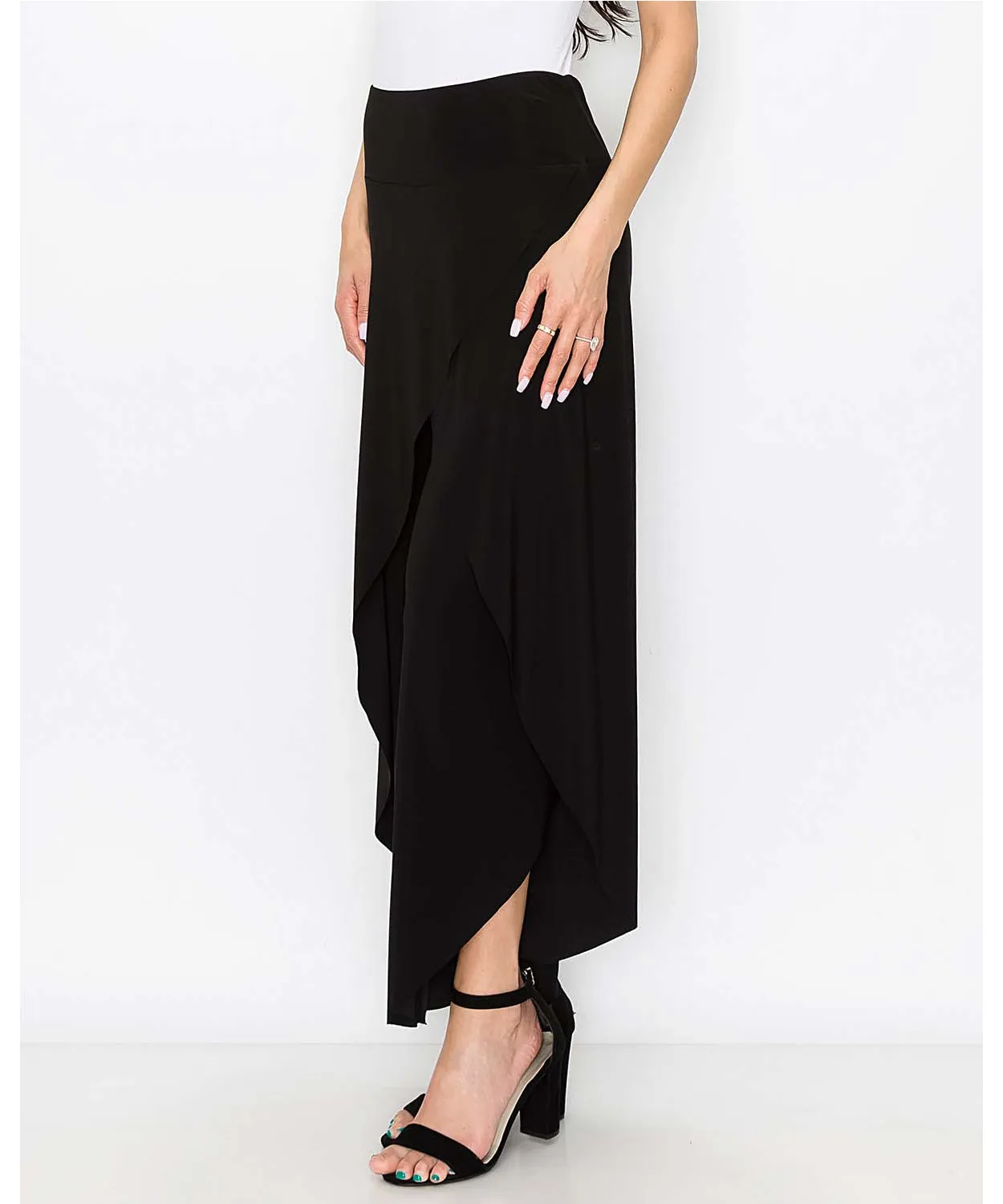 Front Crossover Drape Pant