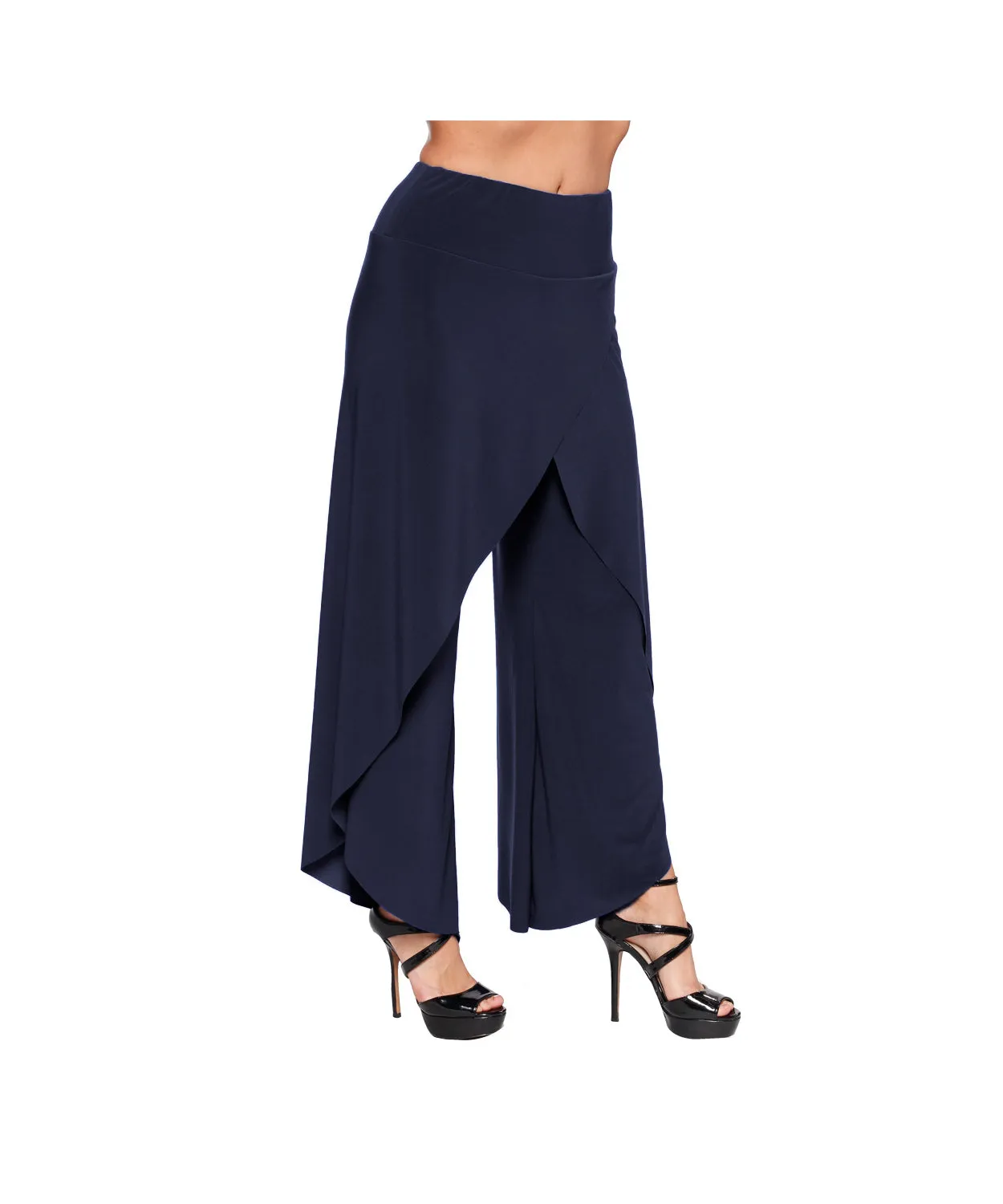 Front Crossover Drape Pant