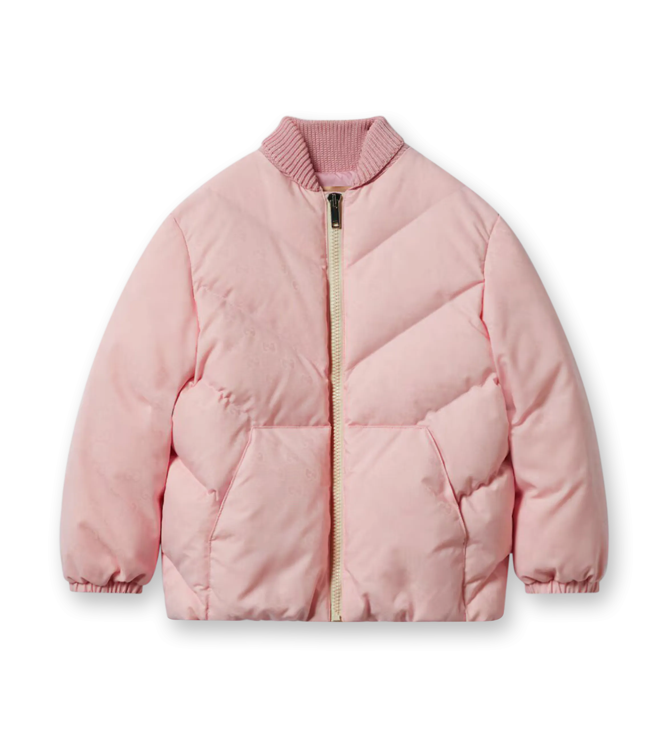 GG Nylon Bomber Jacket Poetic Rose