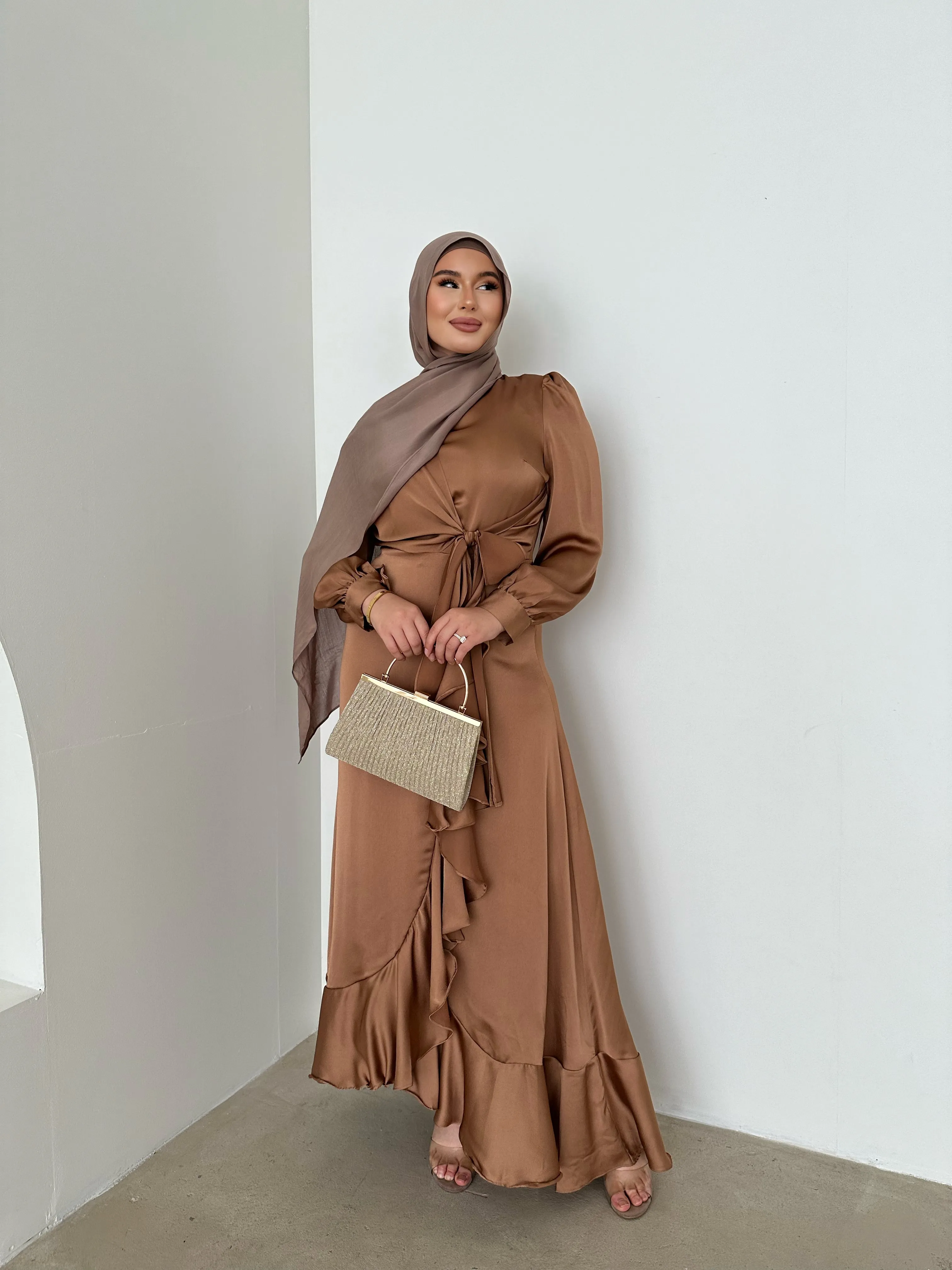 GHADIR SATIN DRESS