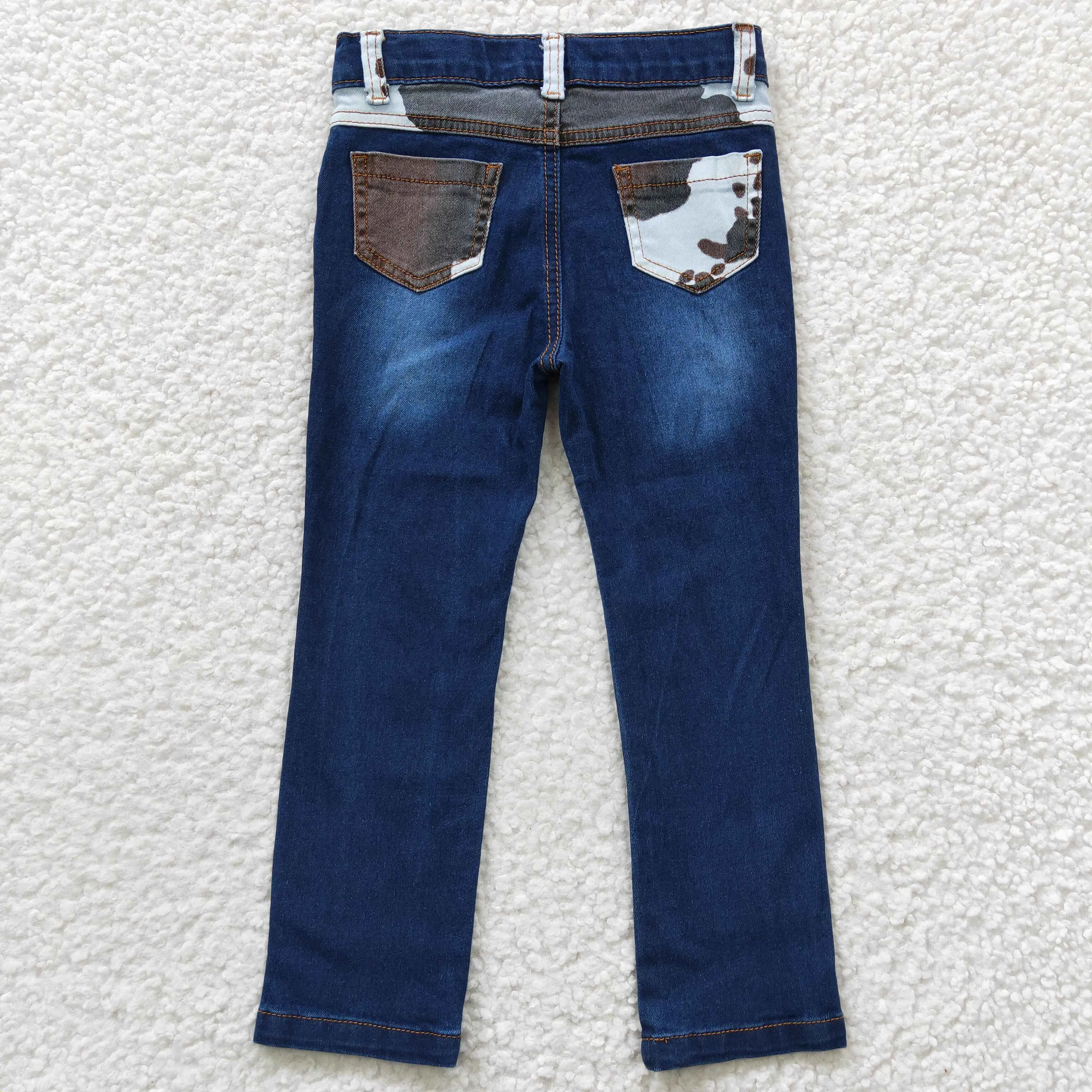 girls navy jeans P0075