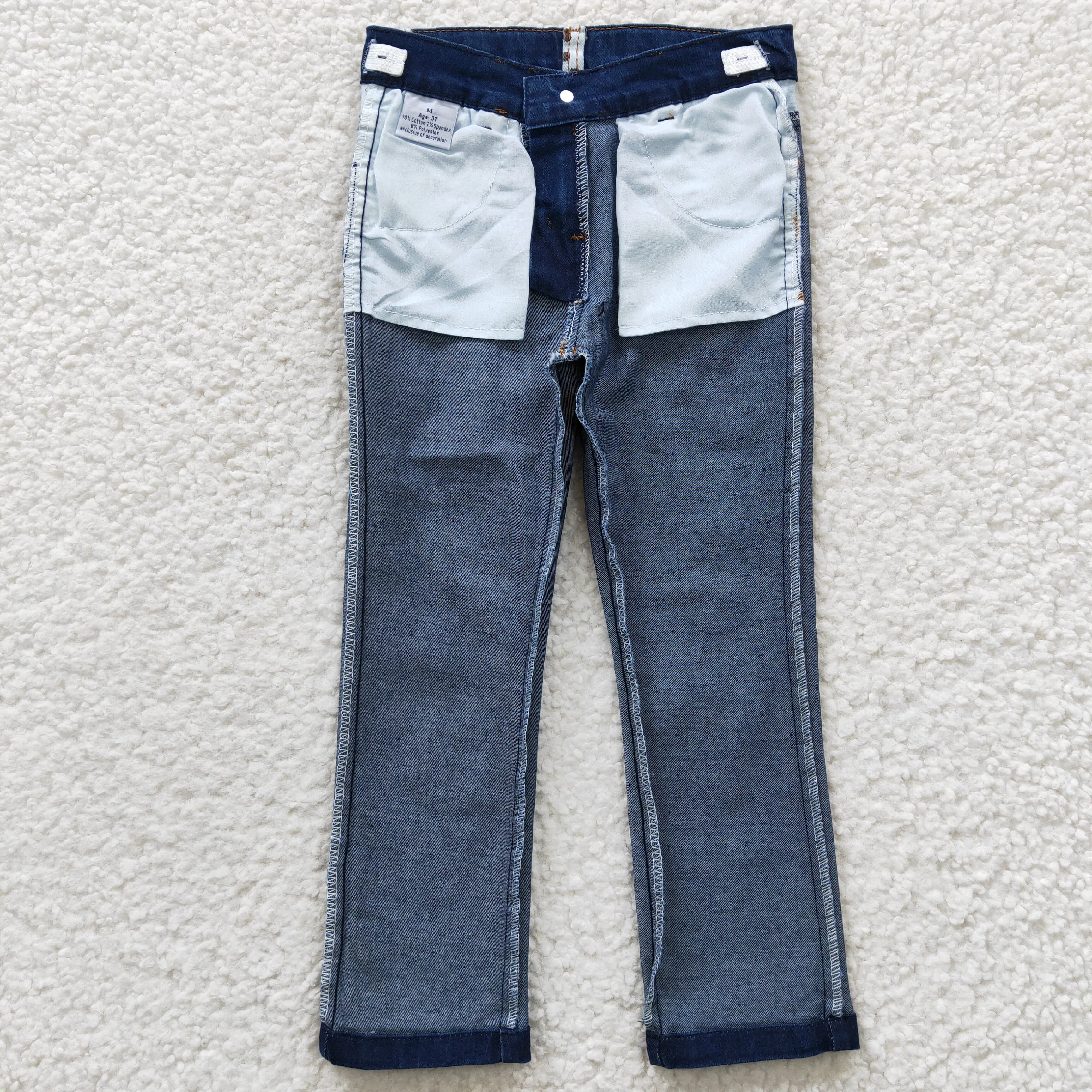 girls navy jeans P0075