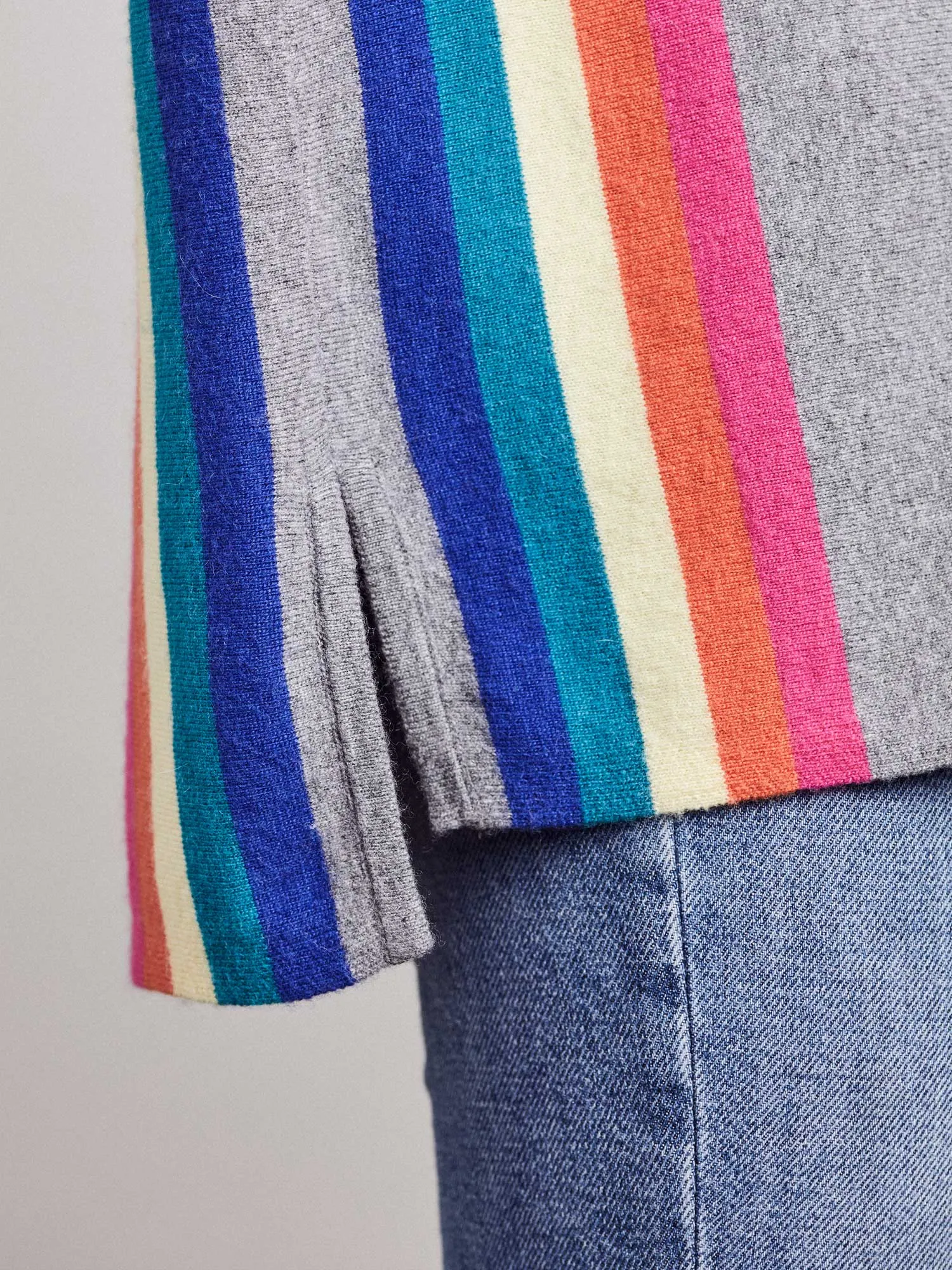 Grey Alex Rainbow Jumper