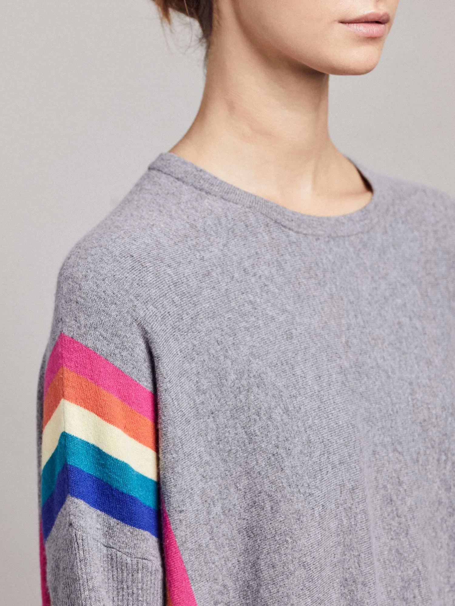 Grey Alex Rainbow Jumper