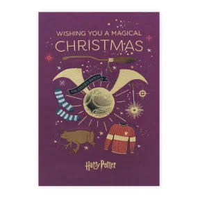 Hallmark Harry Potter Christmas Card - Magical