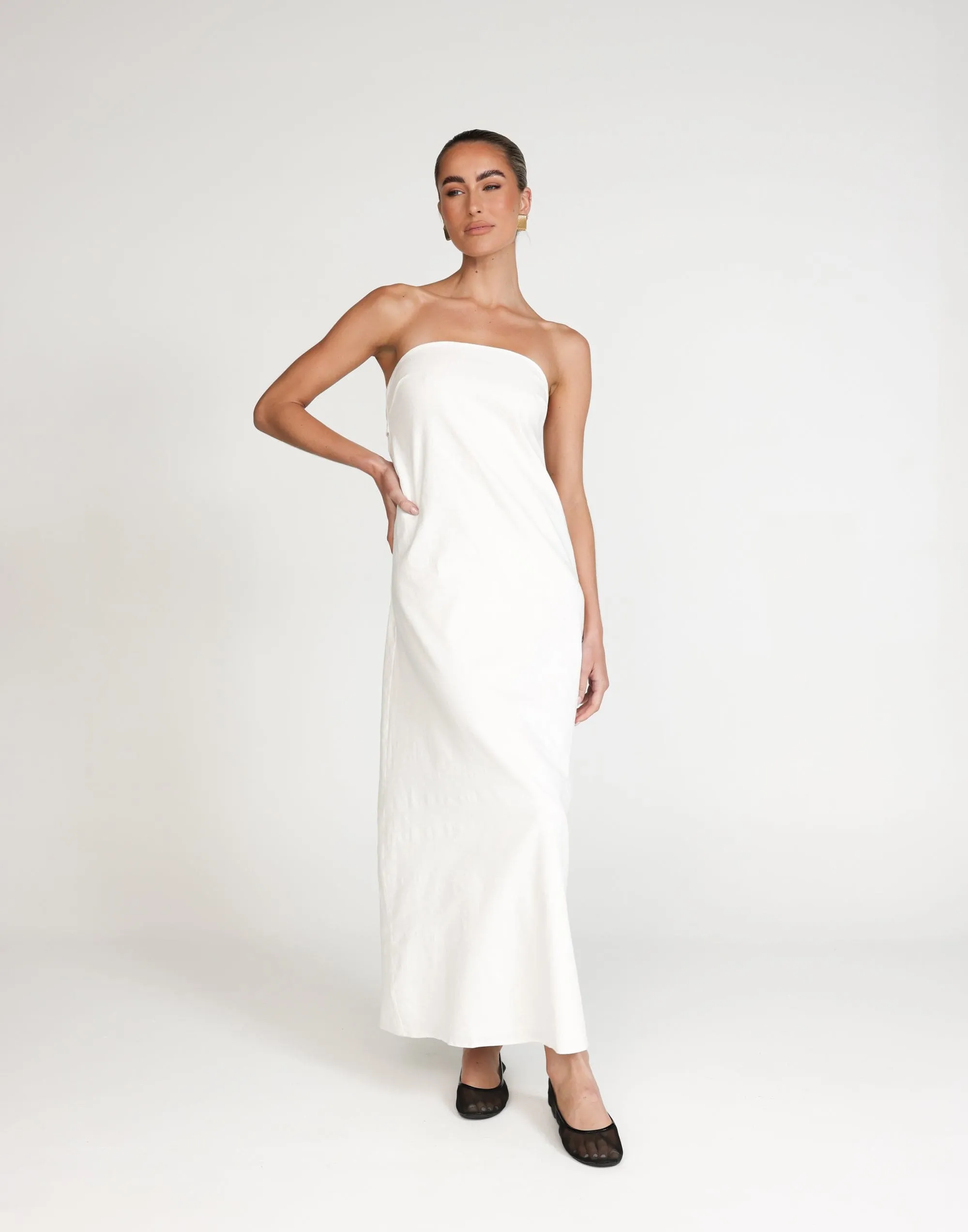 Hati Maxi Dress (White)