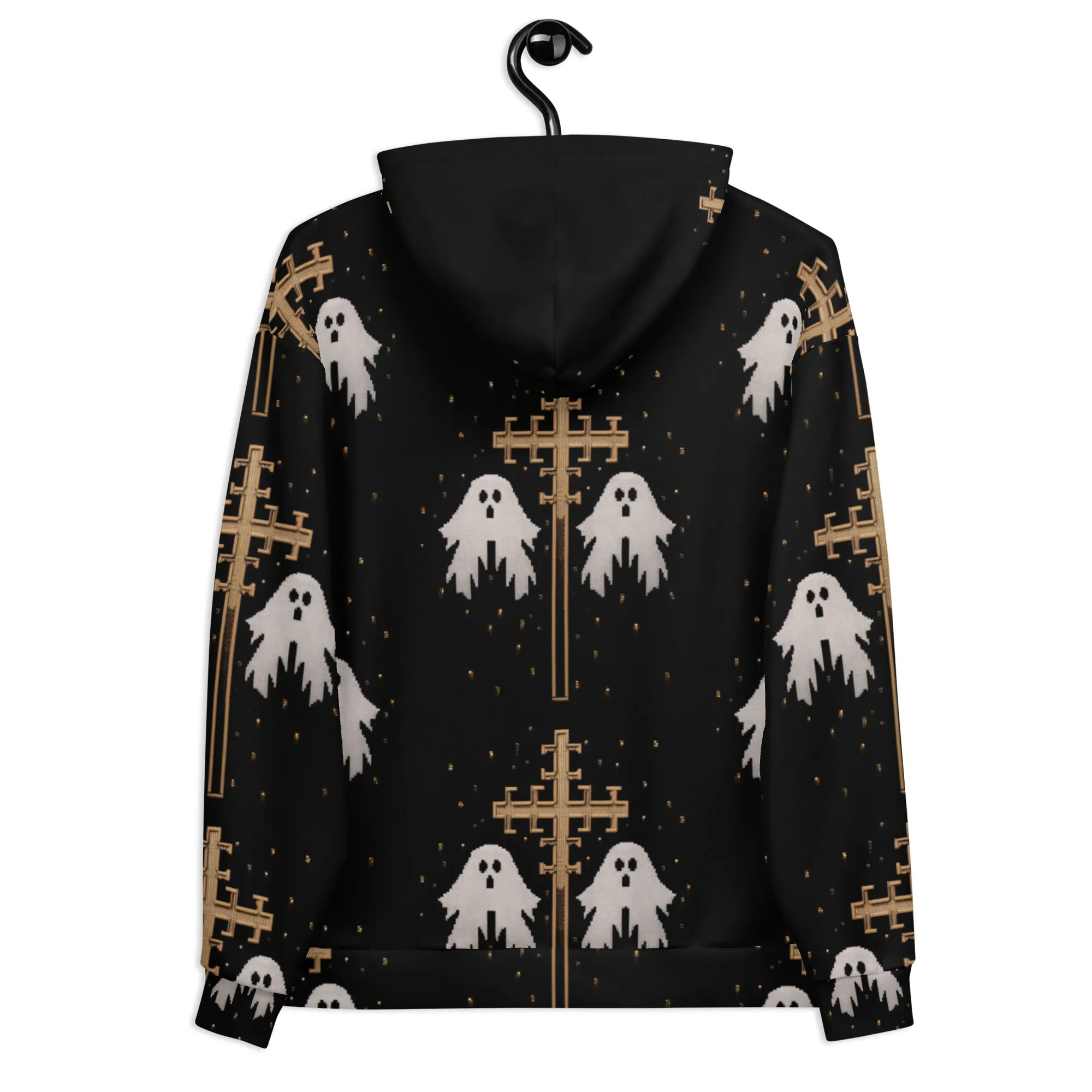 Holy Spirits Unisex Hoodie - Dark Academia Gothic Jumper with Spooky Ghosts, Witchy Alt Style