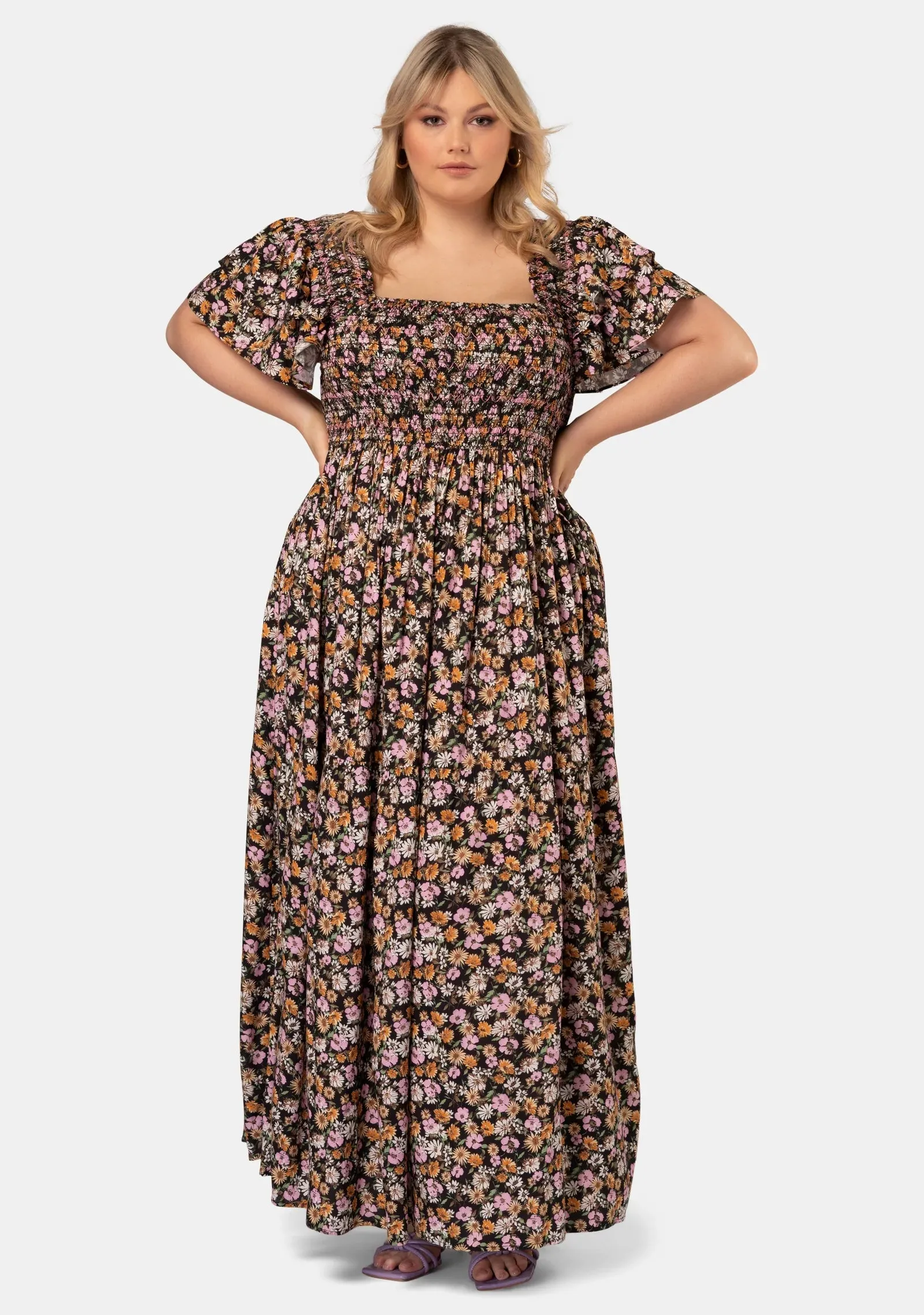 Indigo Tonic - Short Sleeve Valerie Maxi Dress