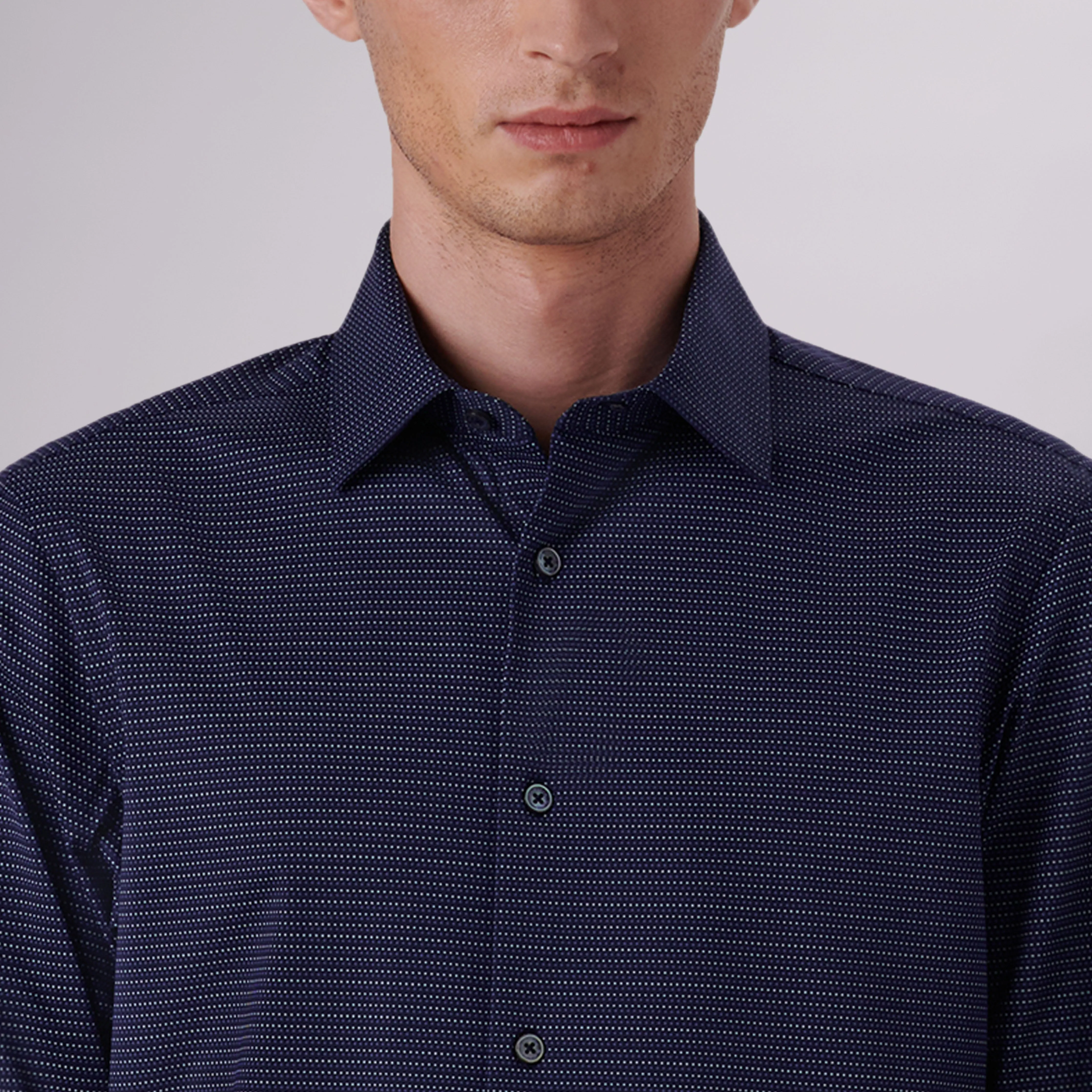 James Chalk Stripe Print OoohCotton Shirt