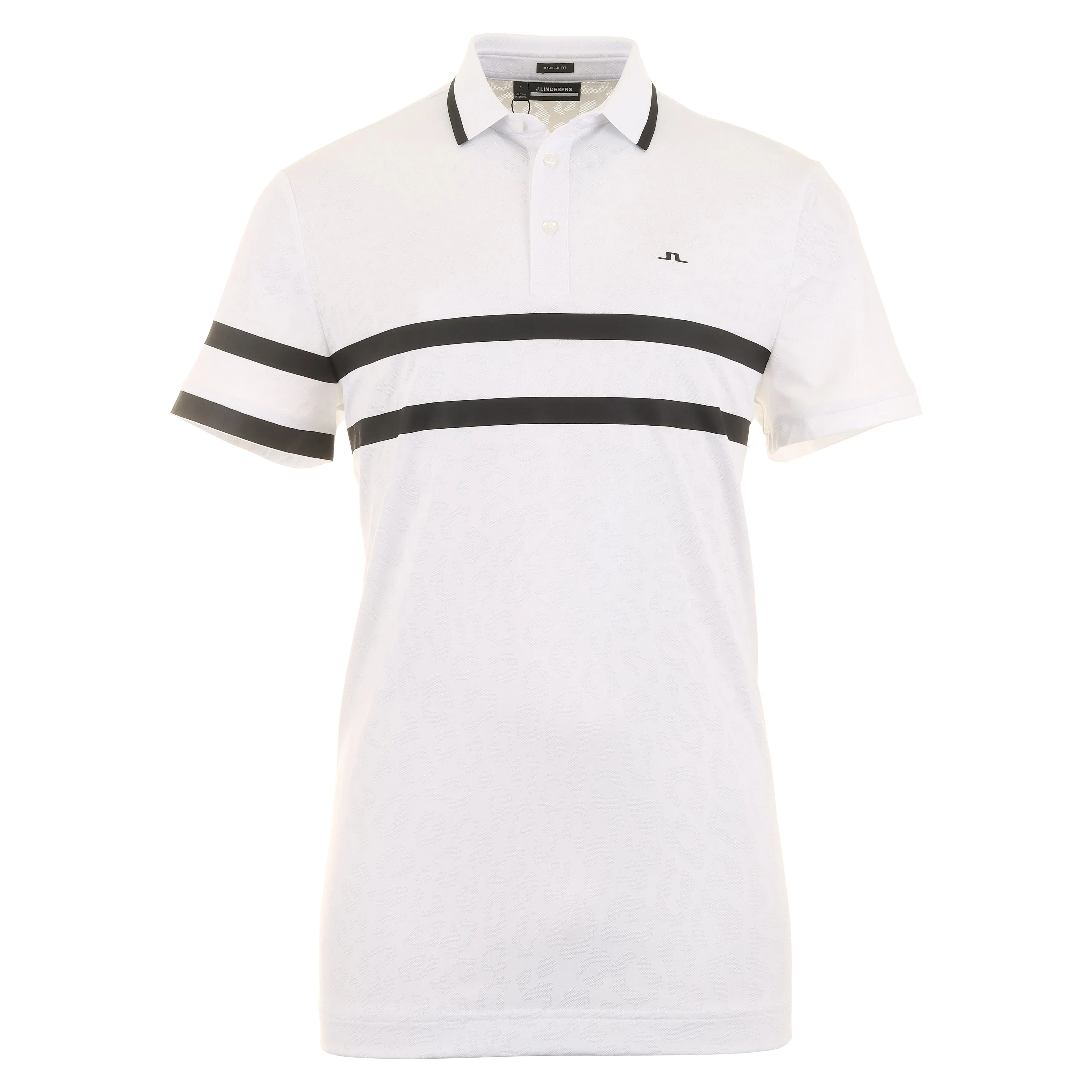 J.Lindeberg Golf Boswell Jacquard Polo Shirt