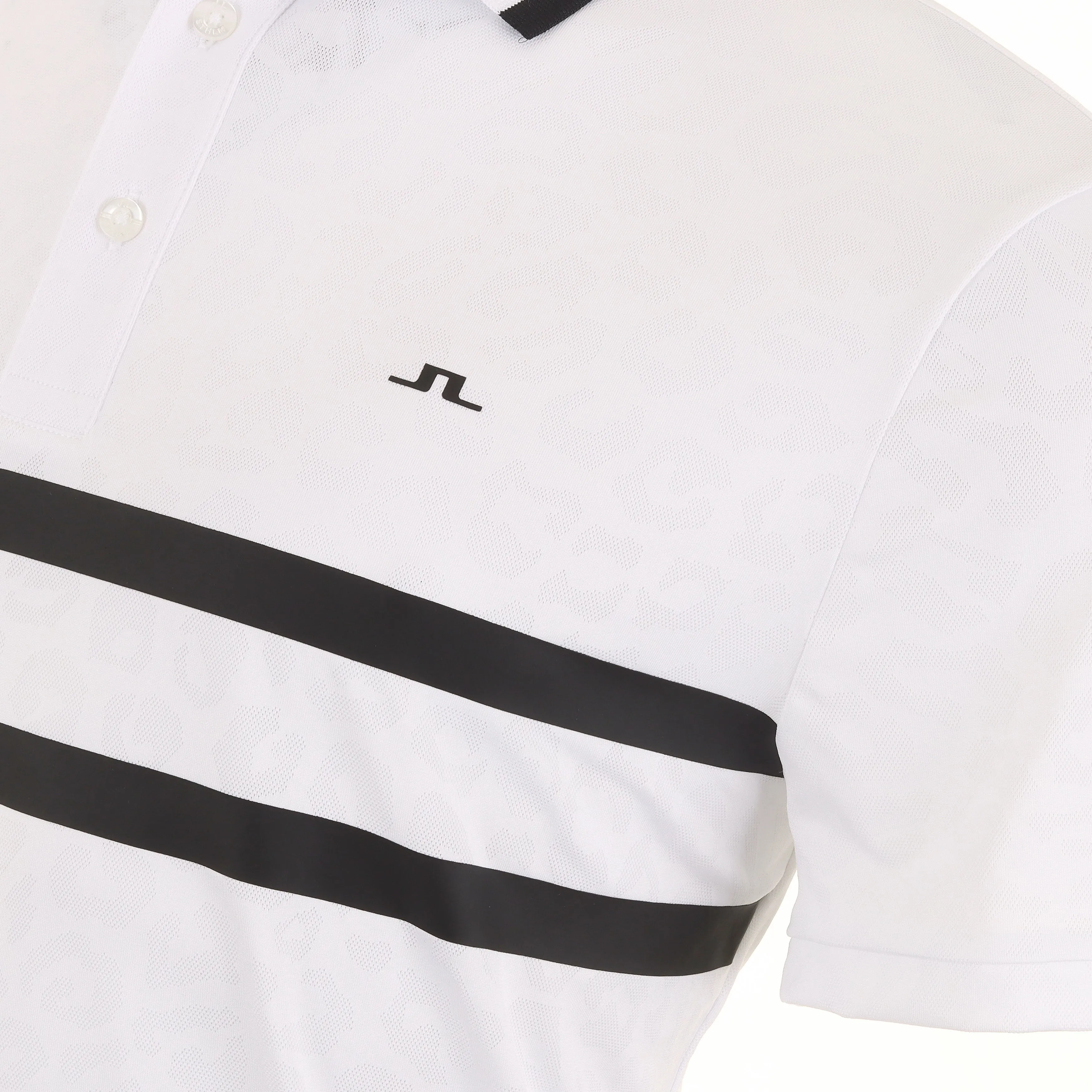 J.Lindeberg Golf Boswell Jacquard Polo Shirt