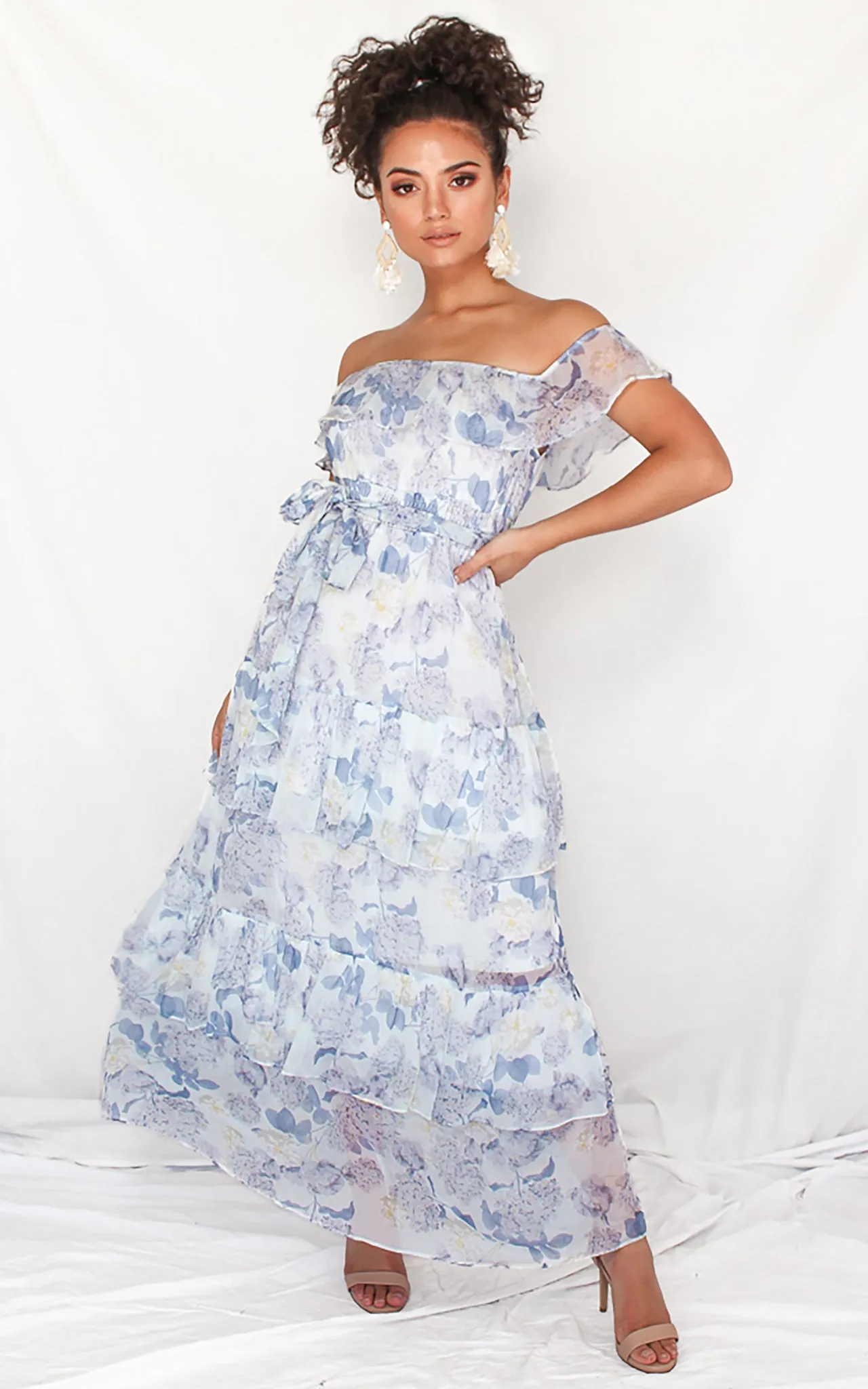 Kirby Dress - Blue Floral