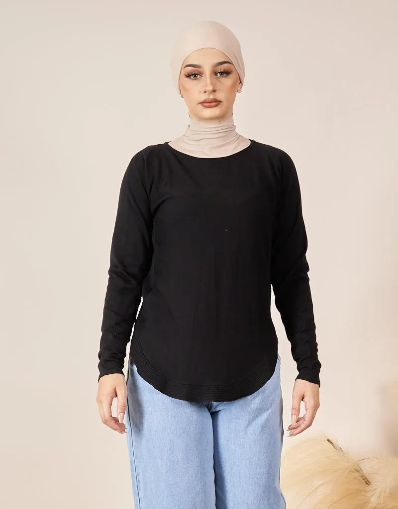 Knitted Loop Jumper - Dark Shades