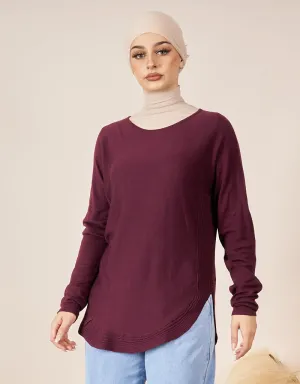 Knitted Loop Jumper - Dark Shades