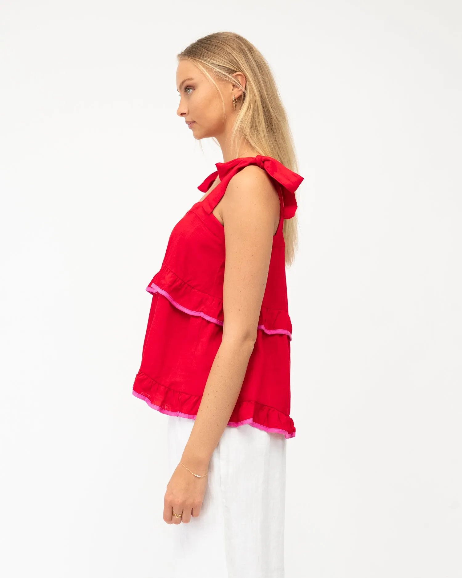 Label of Love - Pandora Tie Shoulder Top