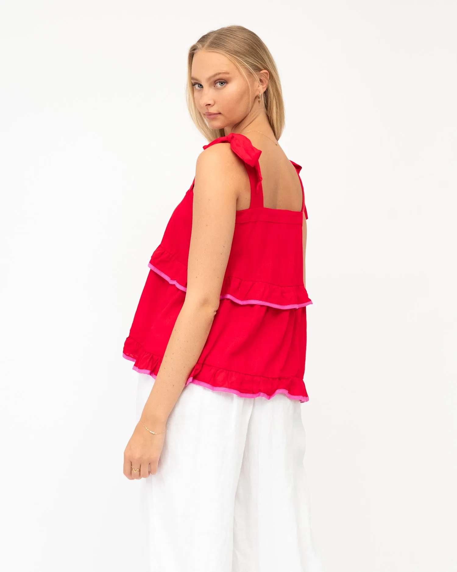 Label of Love - Pandora Tie Shoulder Top