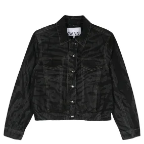 Lazer Denim Bomber Jacket