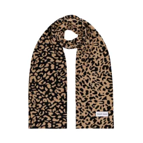 Leopard Cashmere Blend Scarf