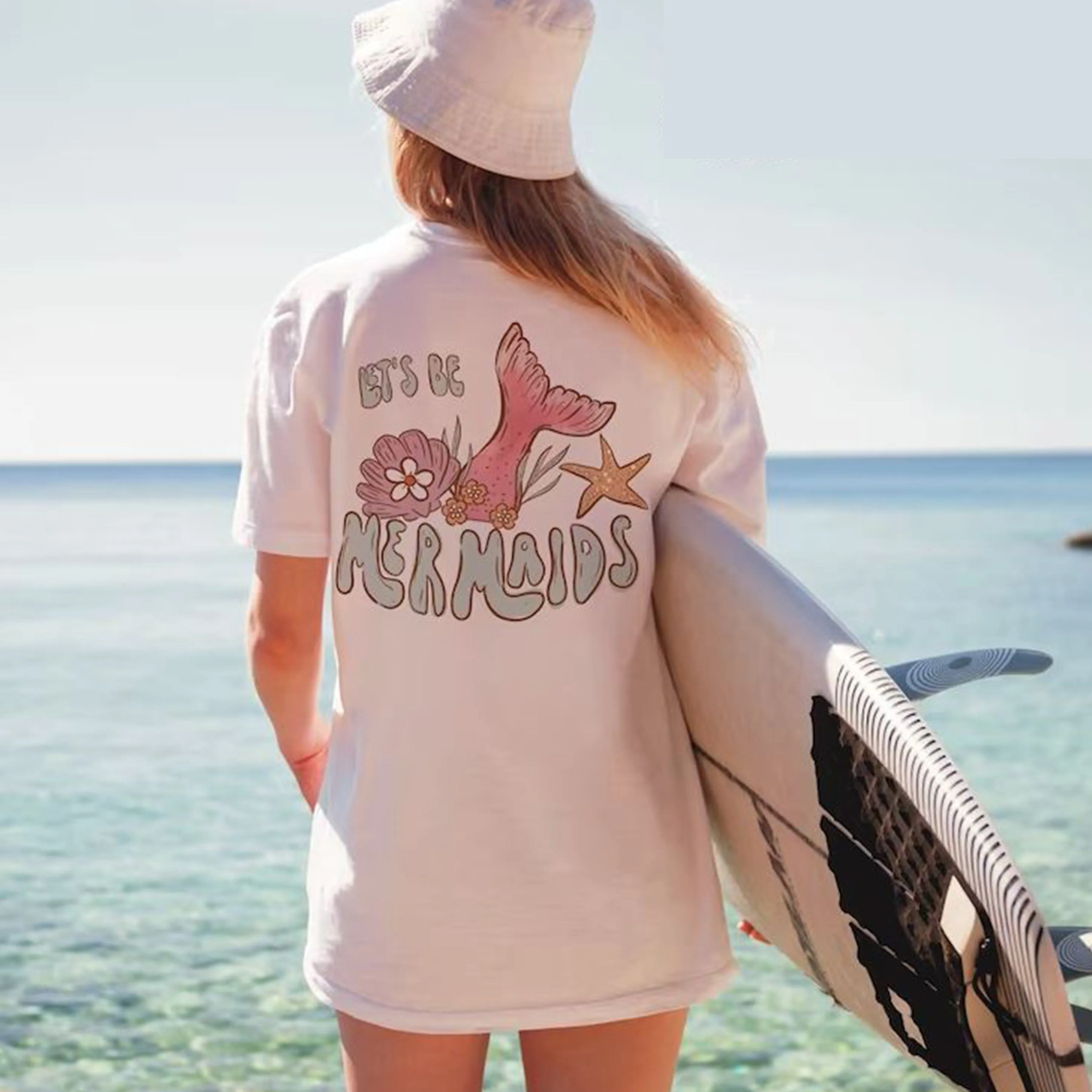 Let's Be Mermaids - CC ivory pocket