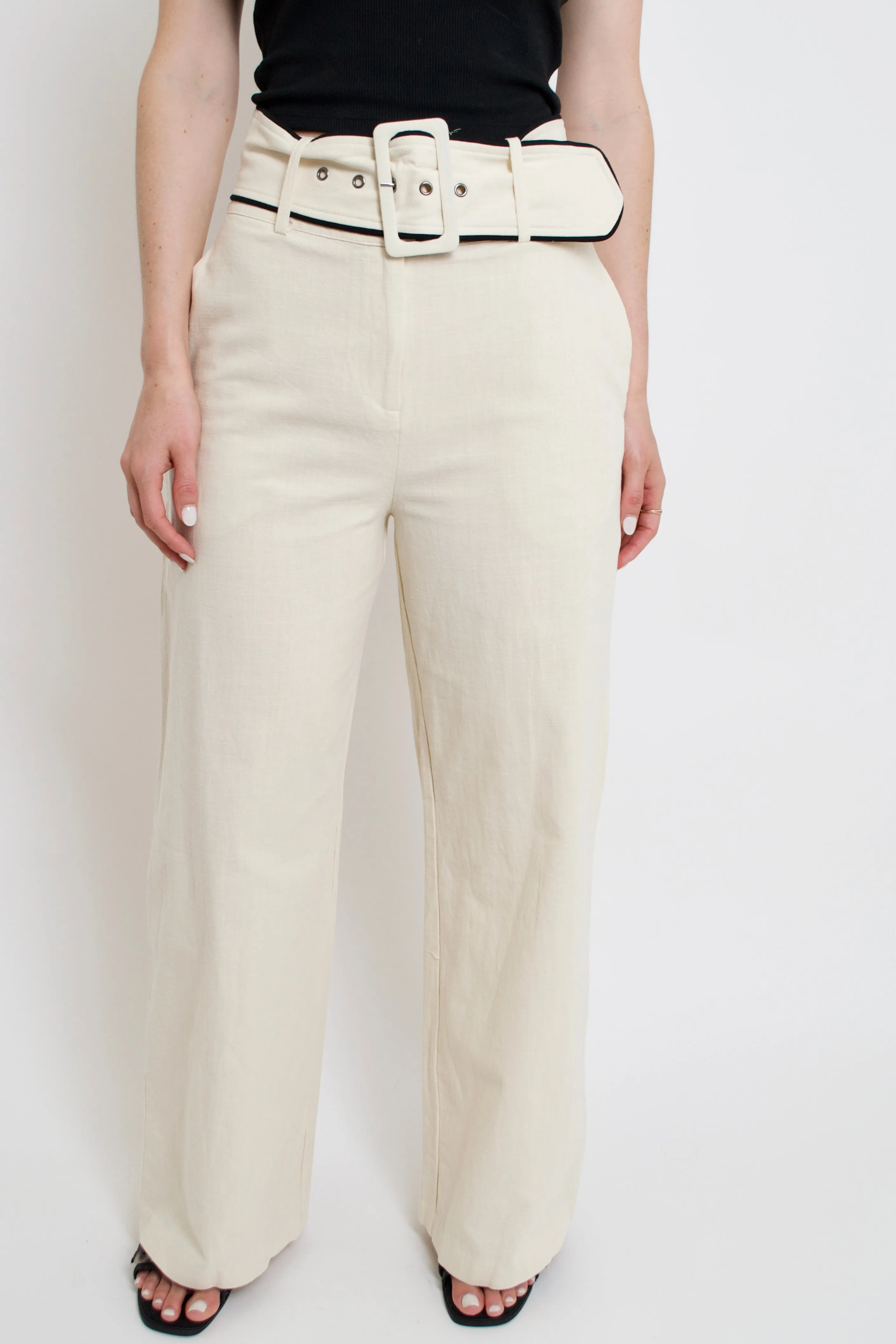 Linen Belted Pants