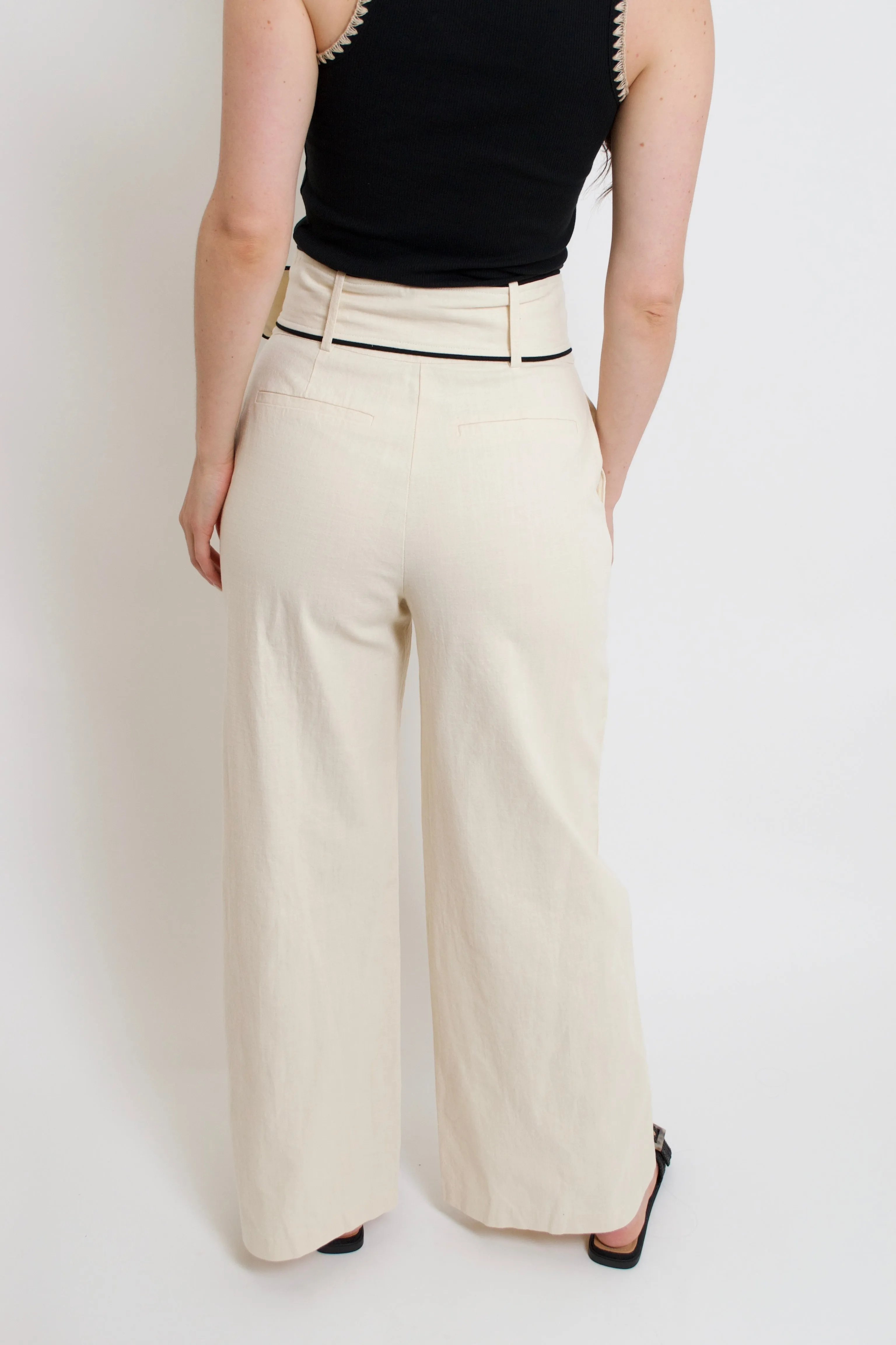 Linen Belted Pants