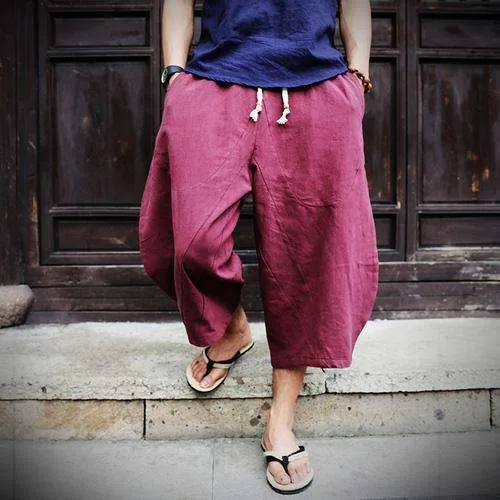 Linen Loose Harem Pants