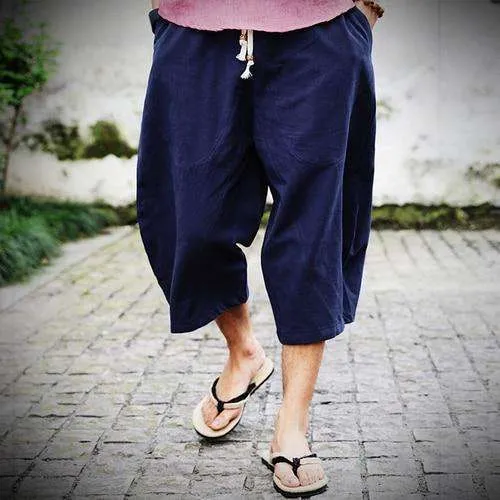 Linen Loose Harem Pants