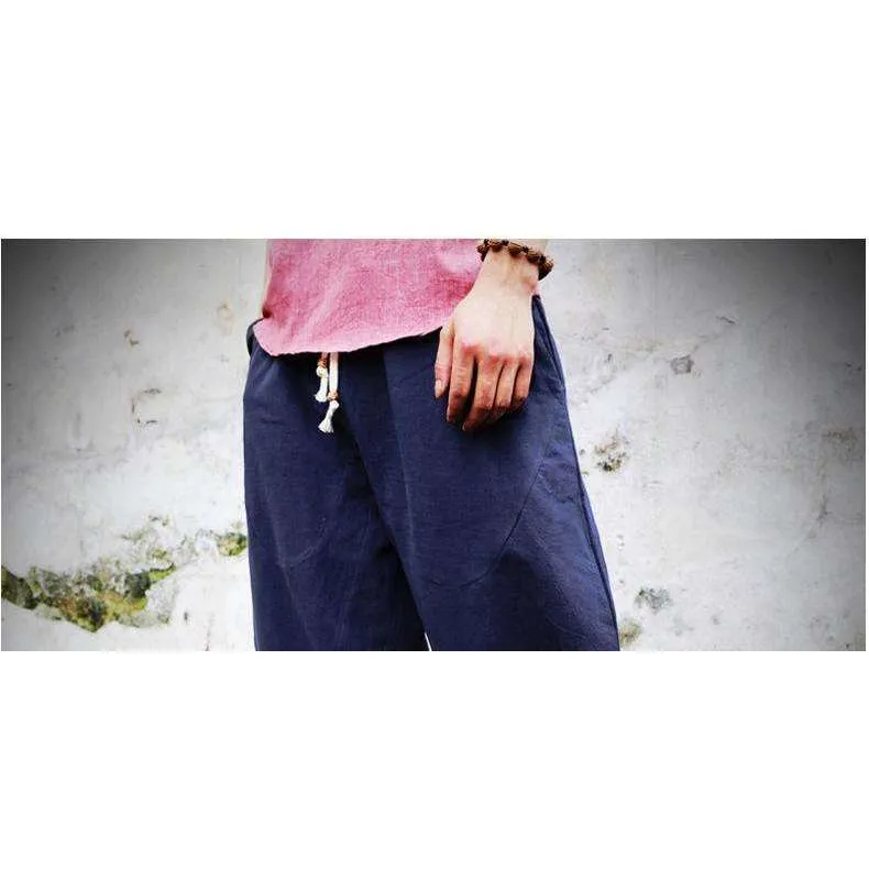 Linen Loose Harem Pants