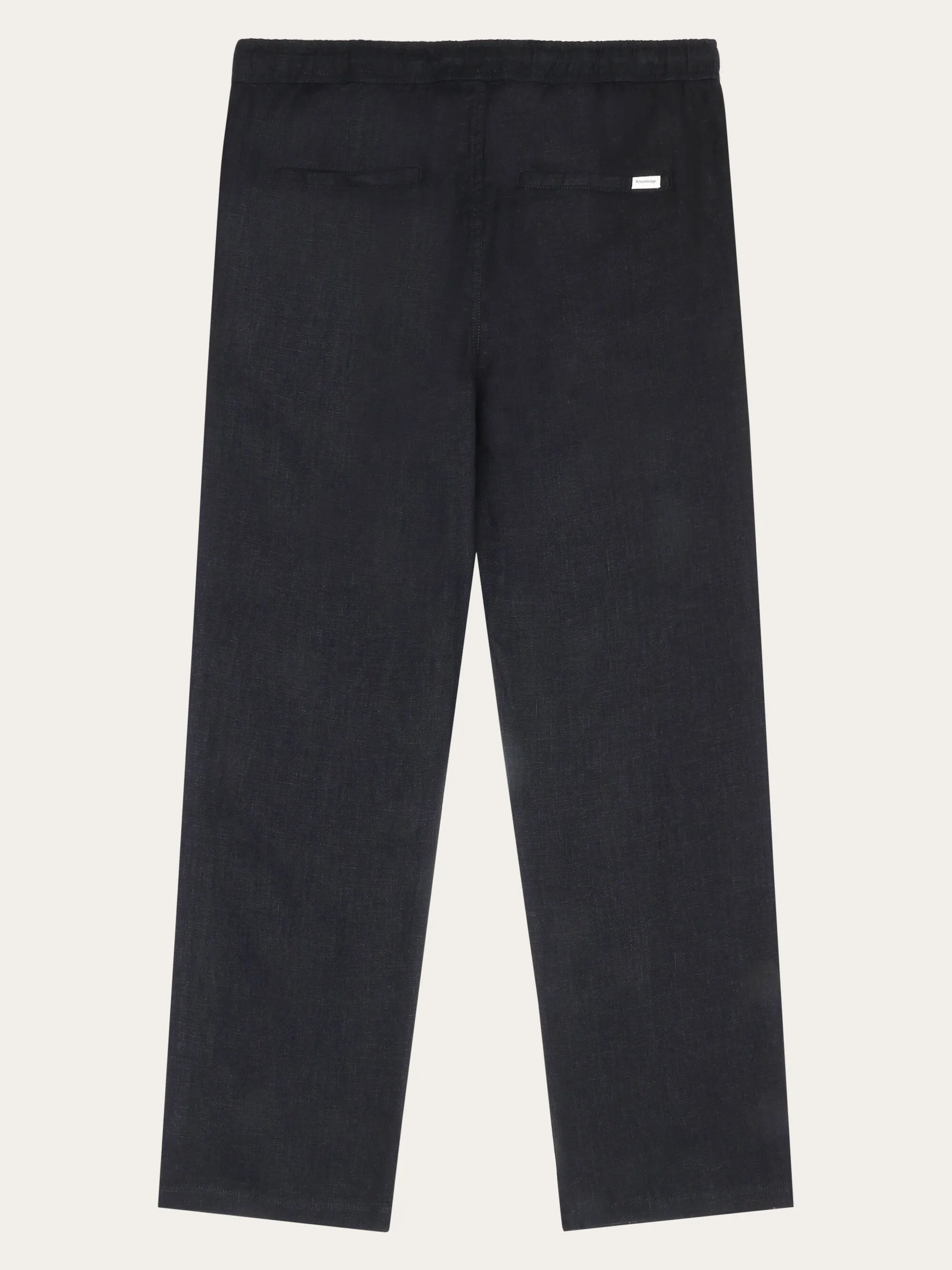 Loose linen pant - Black Jet