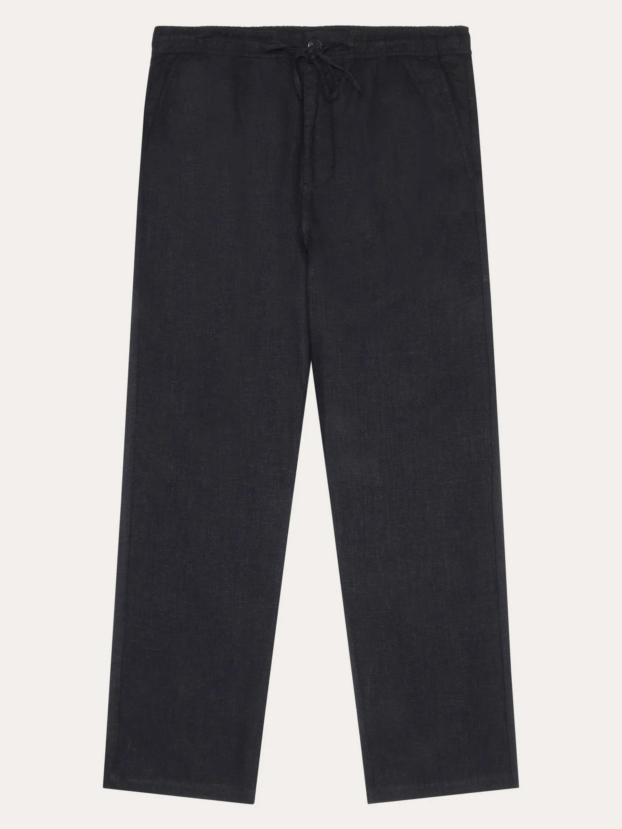 Loose linen pant - Black Jet