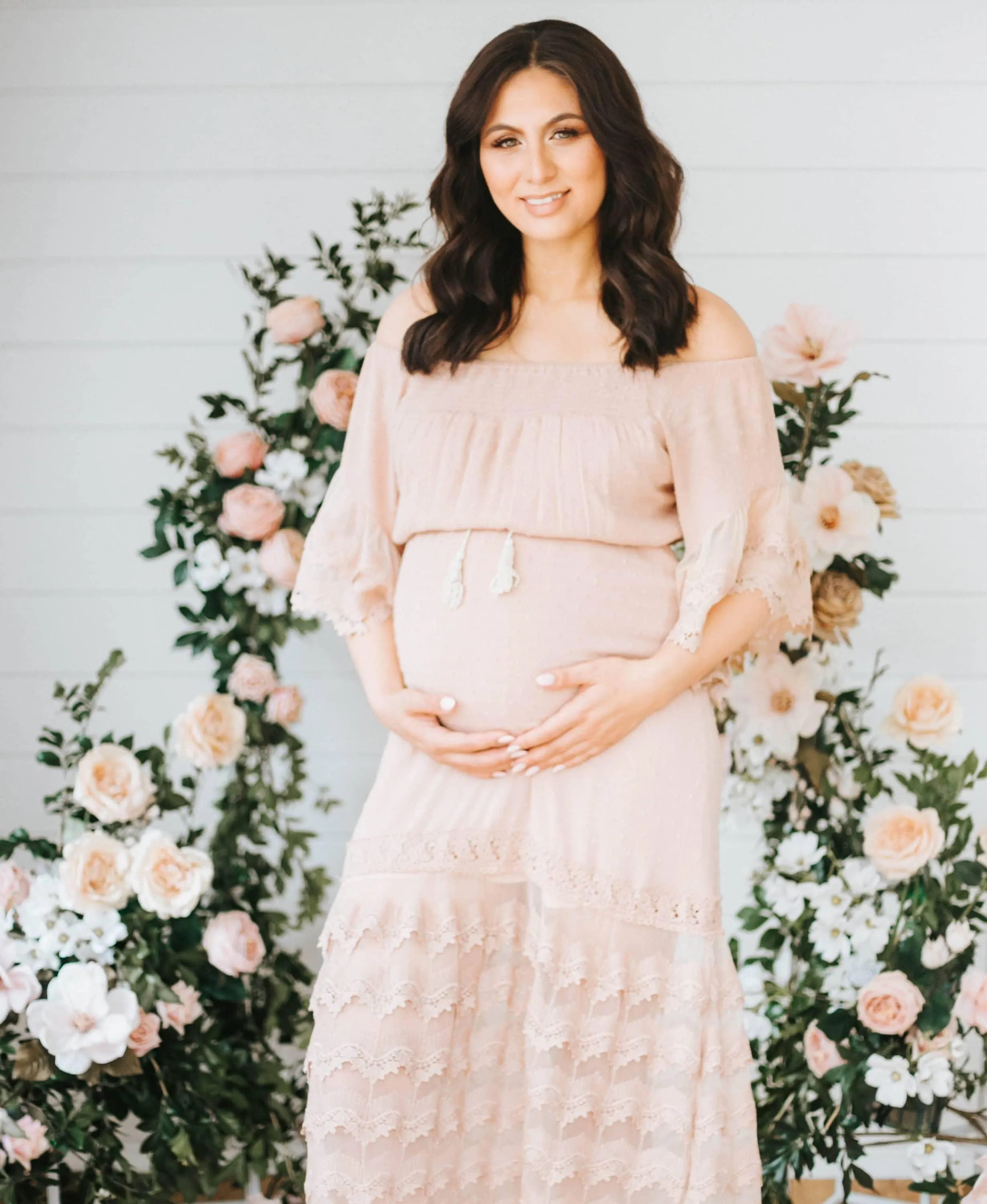 Lorraine Mocha Lace Maxi Dress