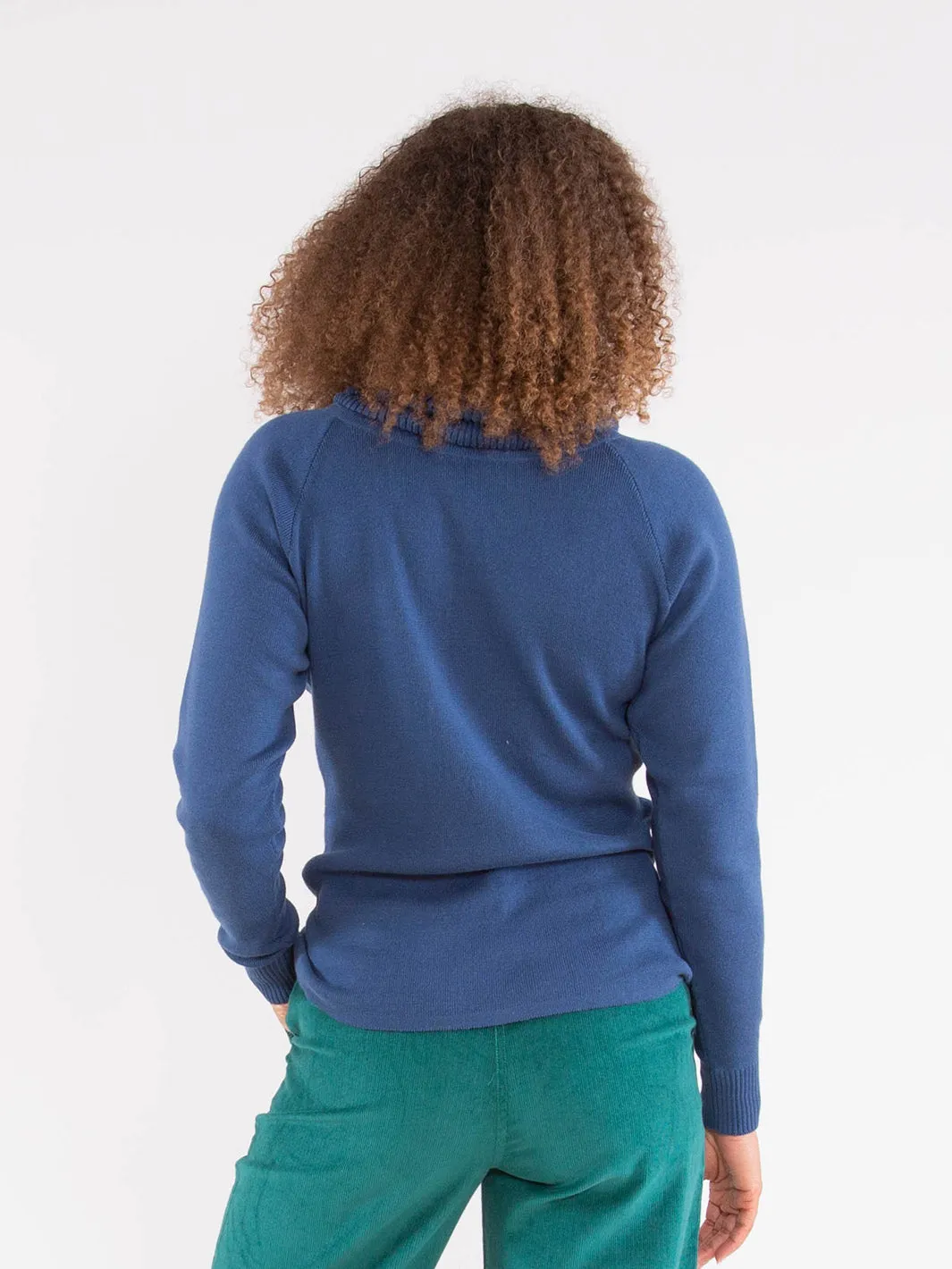 Luscombe knit jumper soft navy