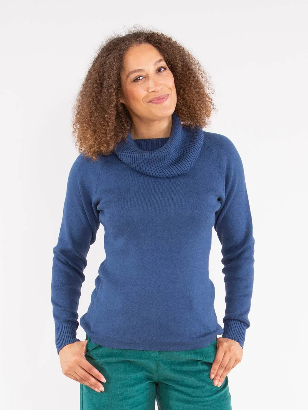 Luscombe knit jumper soft navy